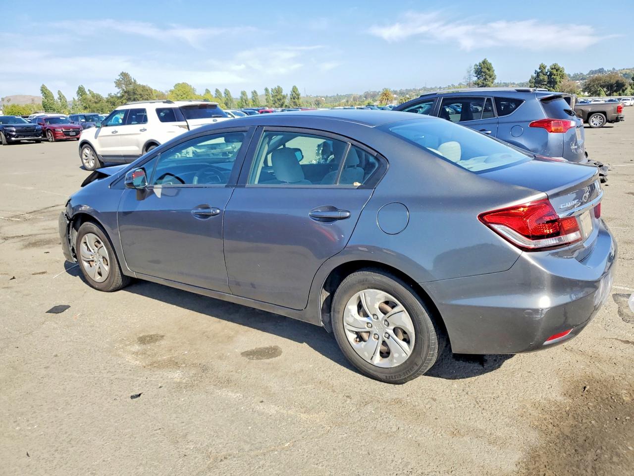 2013 Honda Civic Lx Серый vin: 19XFB2F50DE289333