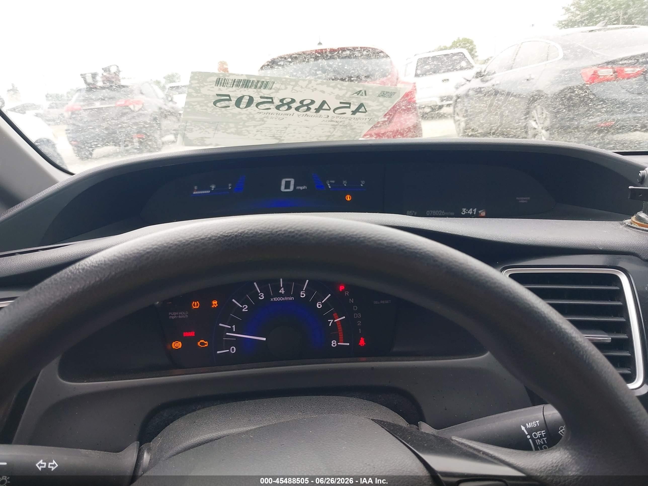 2013 Honda Civic Lx Blue vin: 19XFB2F50DE292541