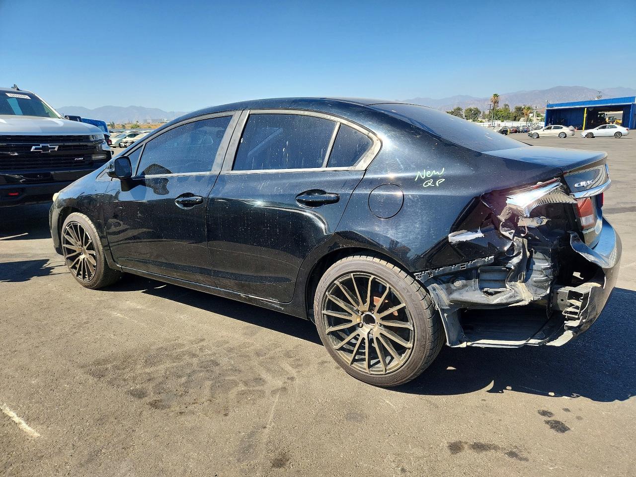 2013 Honda Civic Lx Black vin: 19XFB2F50DE295682