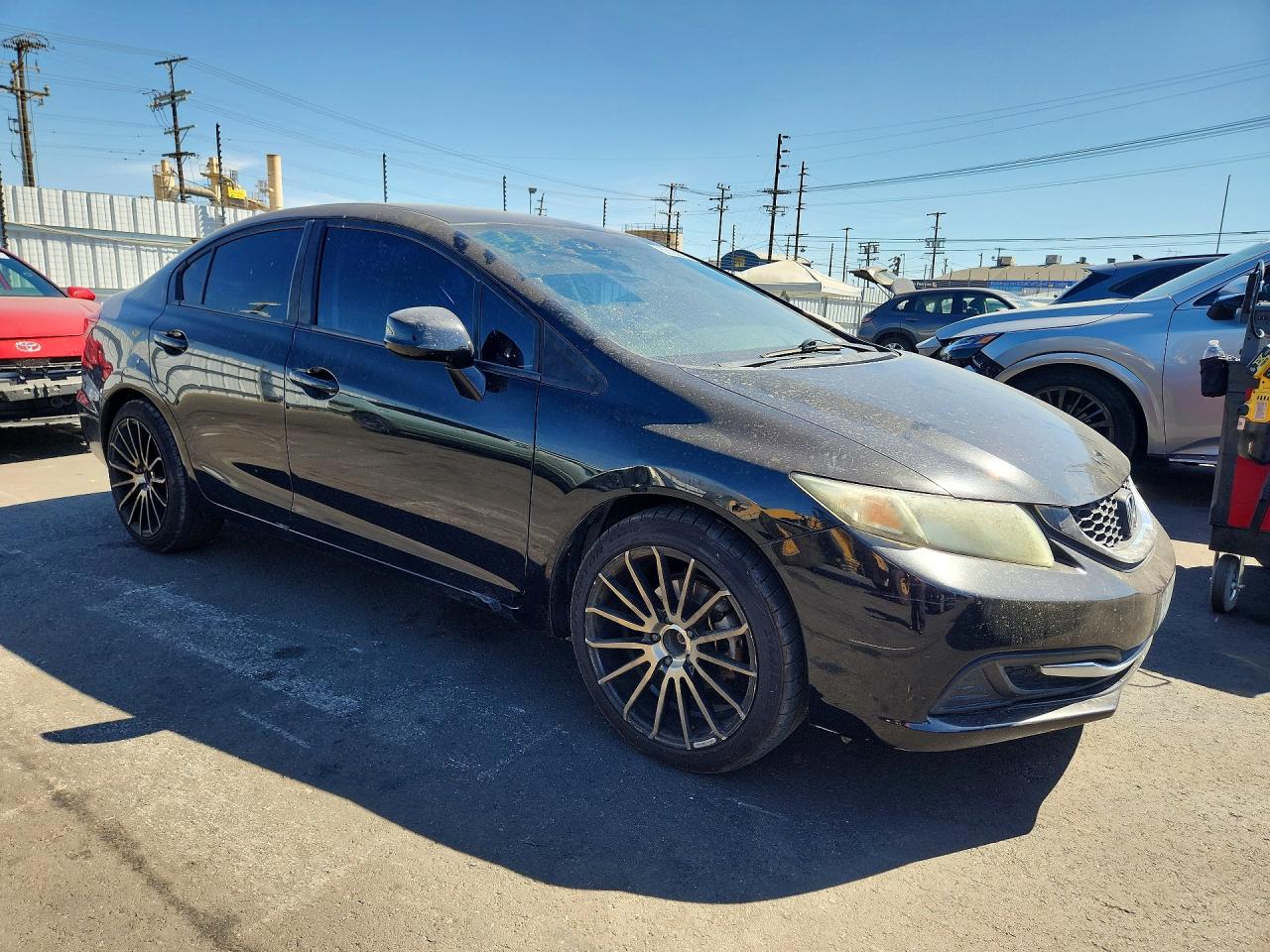 2013 Honda Civic Lx Black vin: 19XFB2F50DE295682