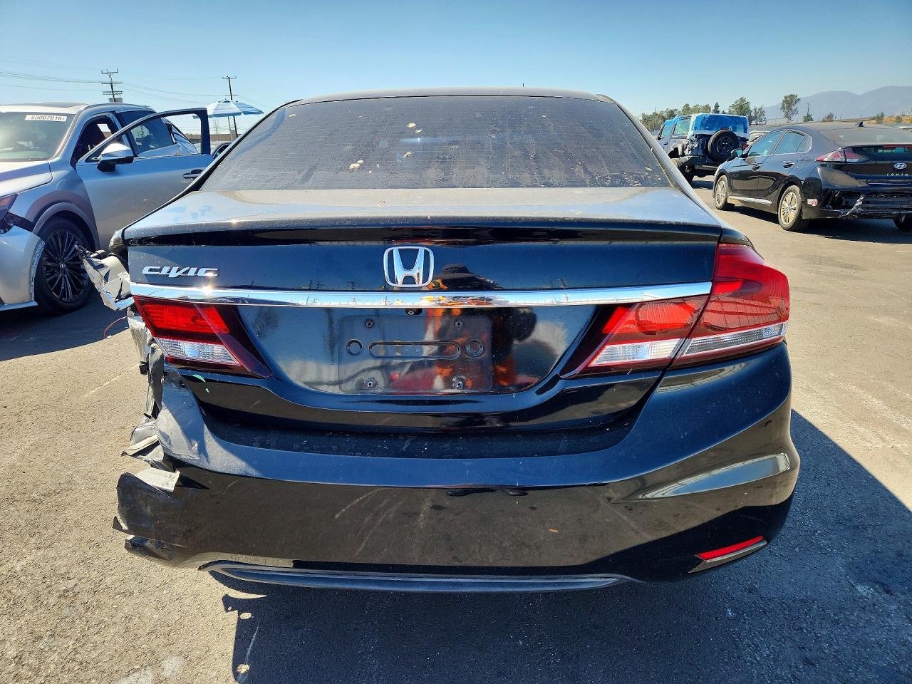 2013 Honda Civic Lx Black vin: 19XFB2F50DE295682