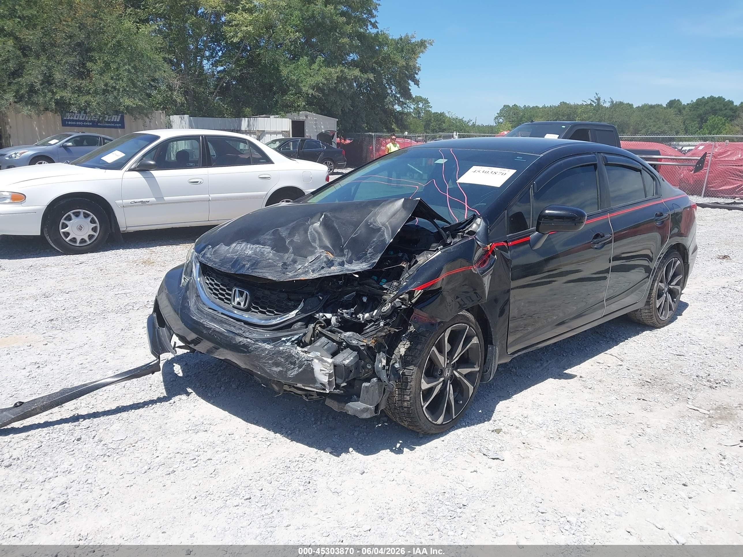 2014 Honda Civic Lx Black vin: 19XFB2F50EE000050