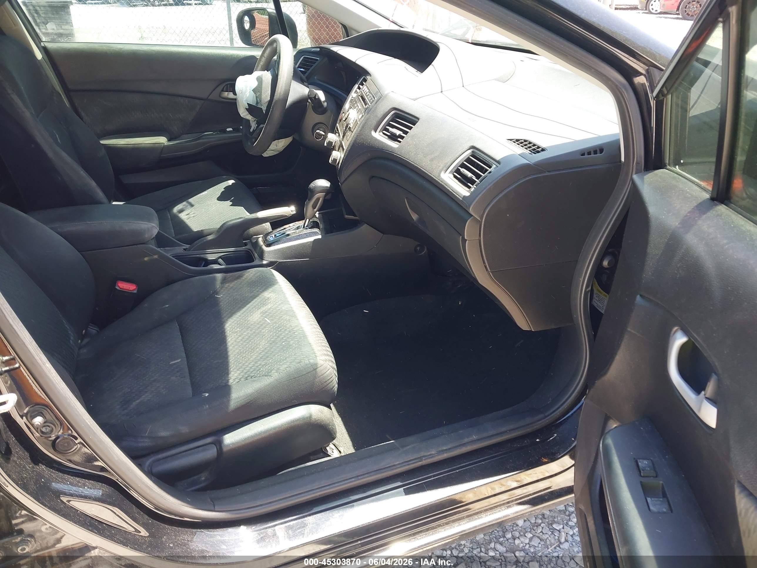 2014 Honda Civic Lx Black vin: 19XFB2F50EE000050