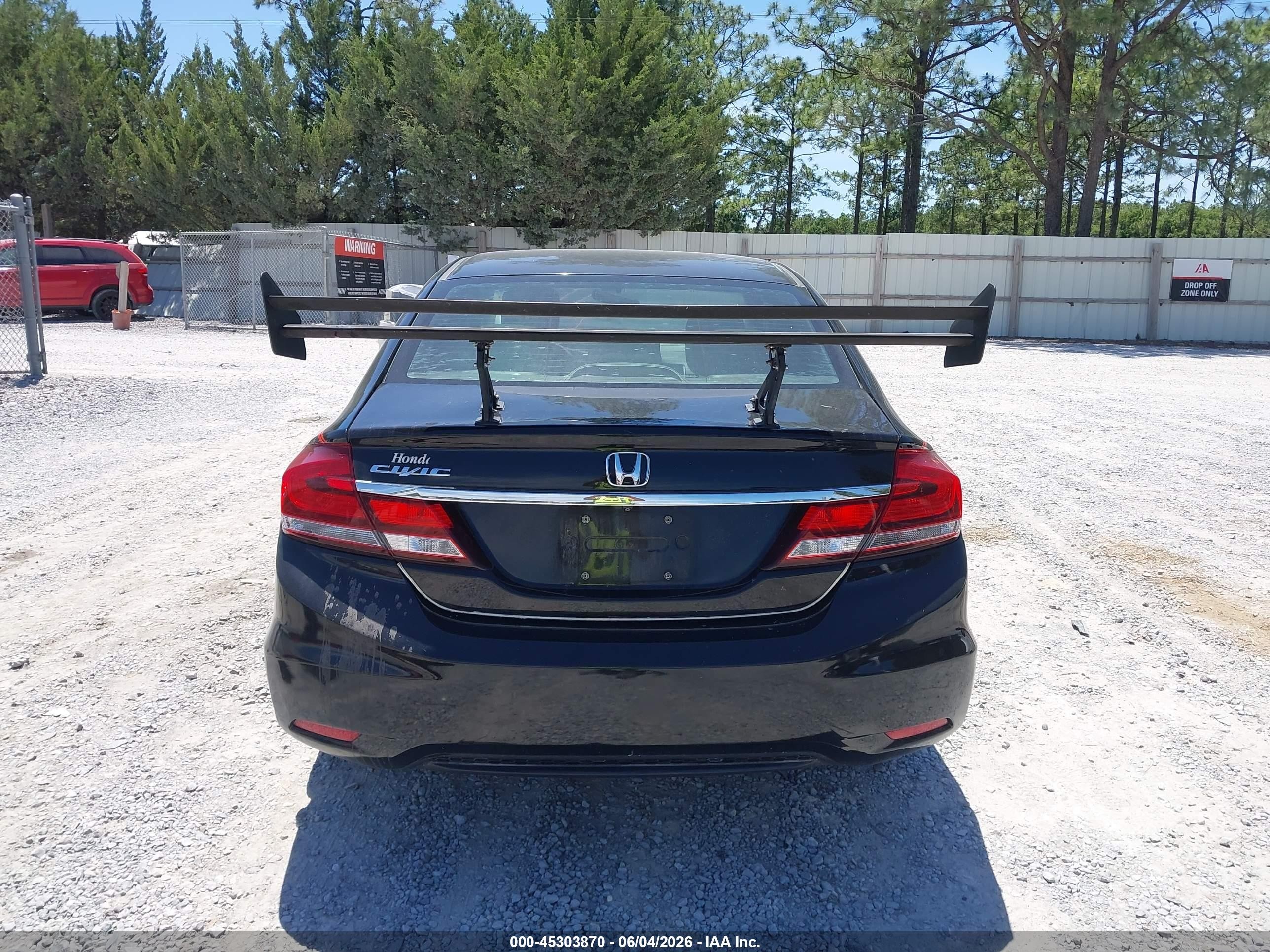 2014 Honda Civic Lx Black vin: 19XFB2F50EE000050