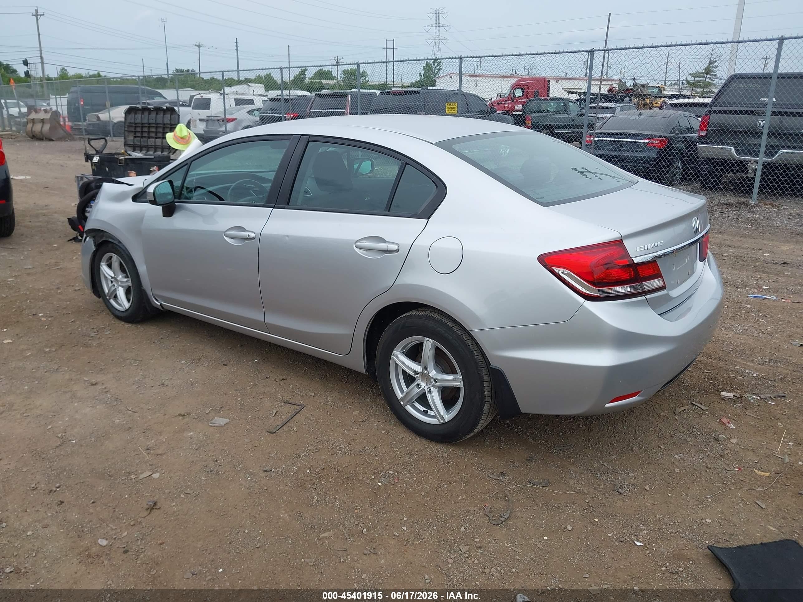 2014 Honda Civic Lx Серебряный vin: 19XFB2F50EE001568