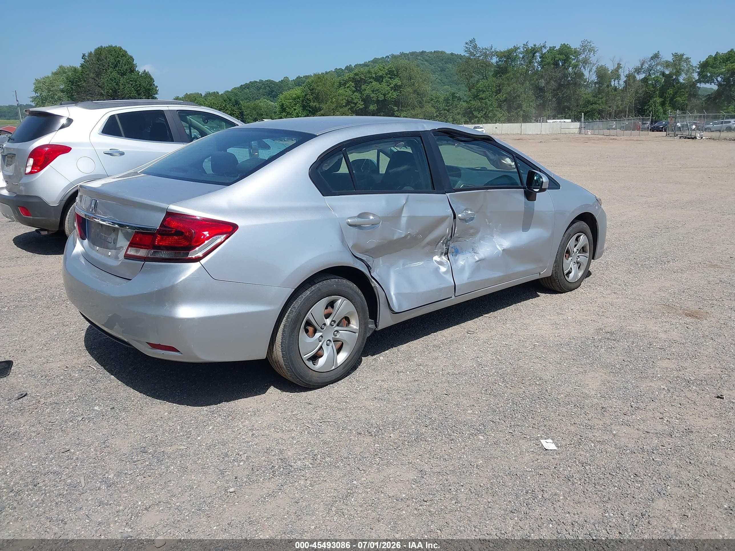 2014 Honda Civic Lx Silver vin: 19XFB2F50EE002414