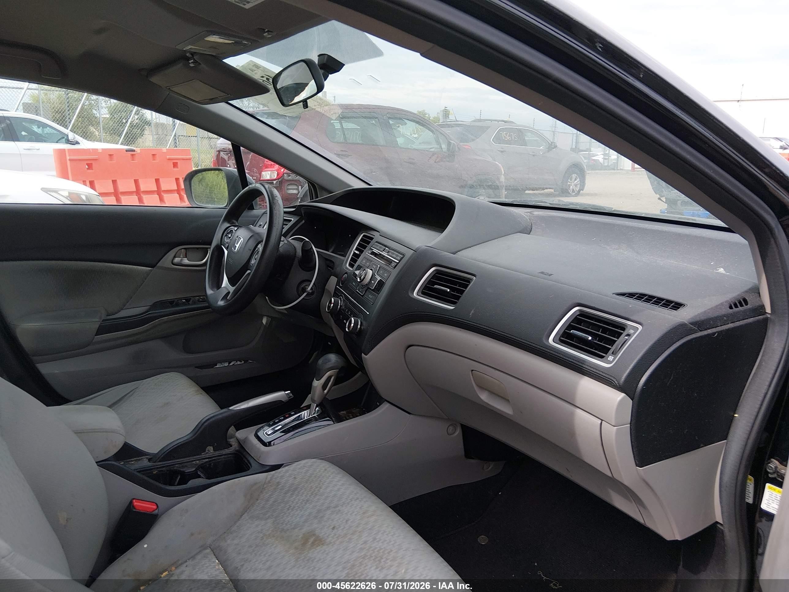 2014 Honda Civic Lx Black vin: 19XFB2F50EE004552