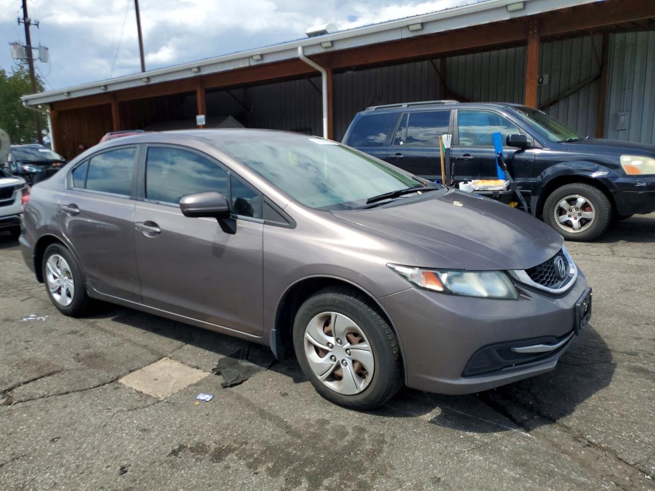 2014 Honda Civic Lx Серый vin: 19XFB2F50EE015616