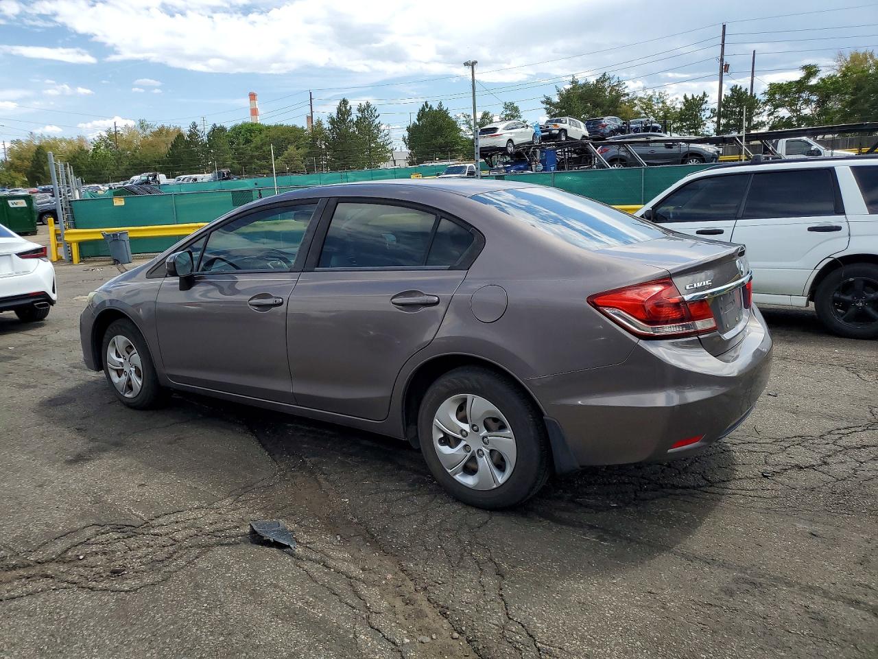 2014 Honda Civic Lx Серый vin: 19XFB2F50EE015616
