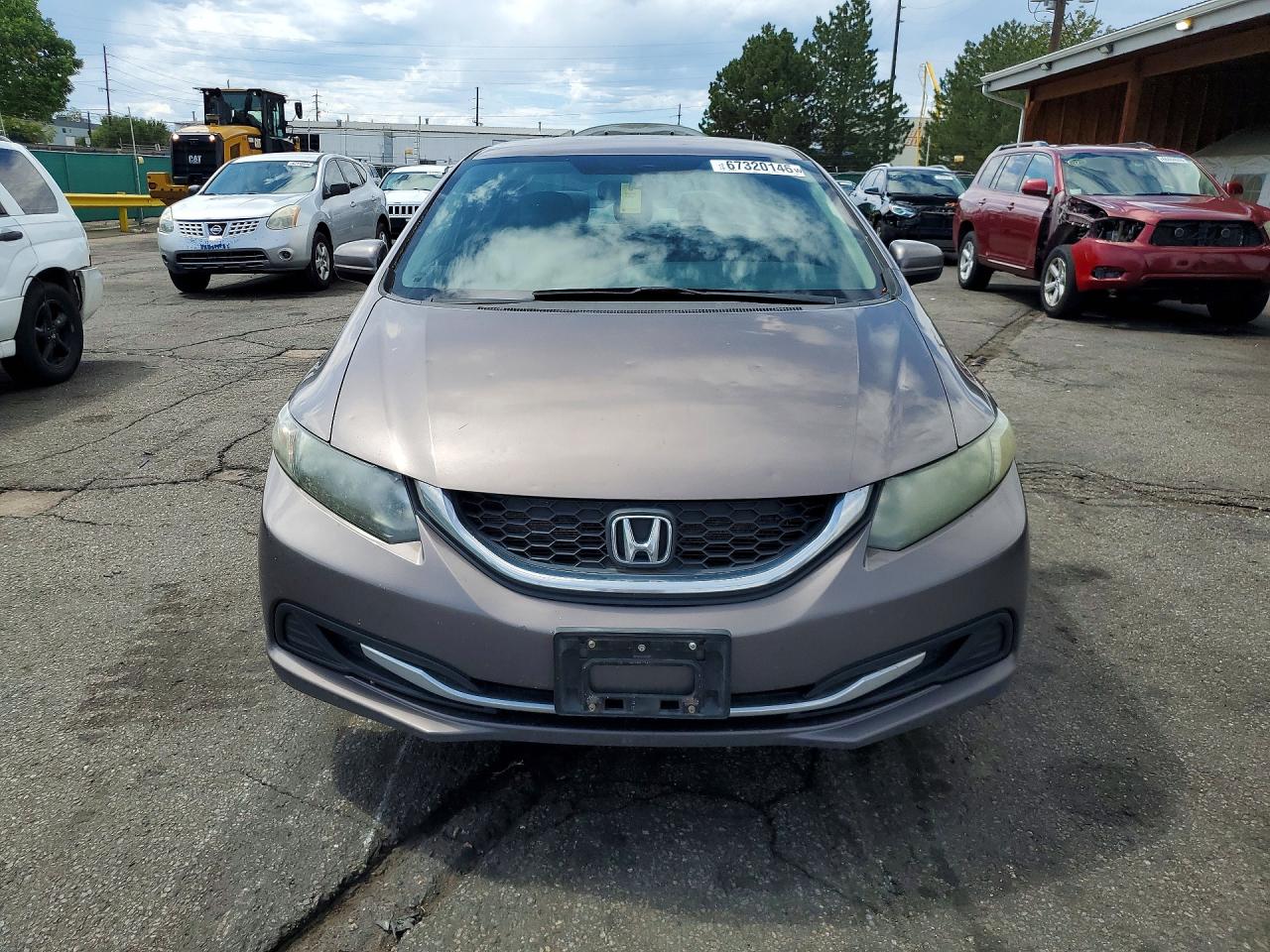 2014 Honda Civic Lx Серый vin: 19XFB2F50EE015616