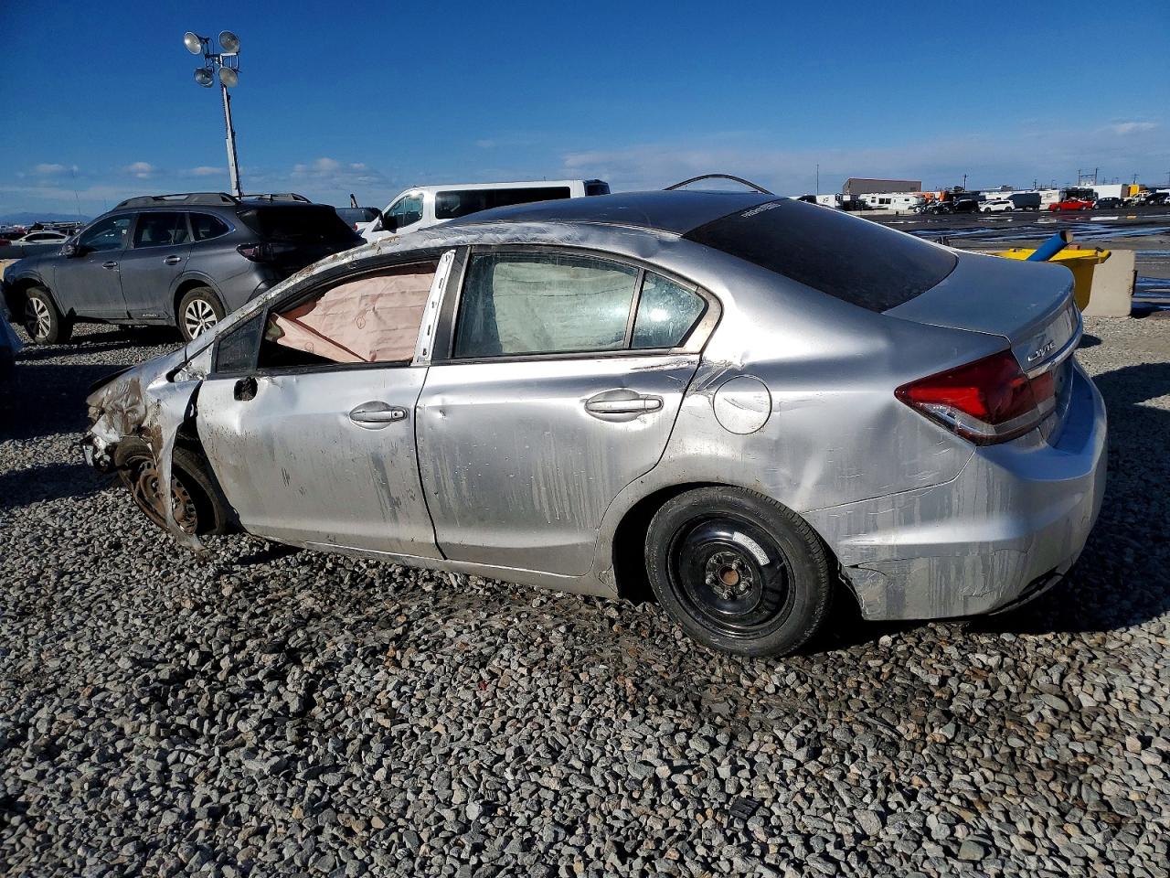 2014 Honda Civic Lx Серебряный vin: 19XFB2F50EE029256