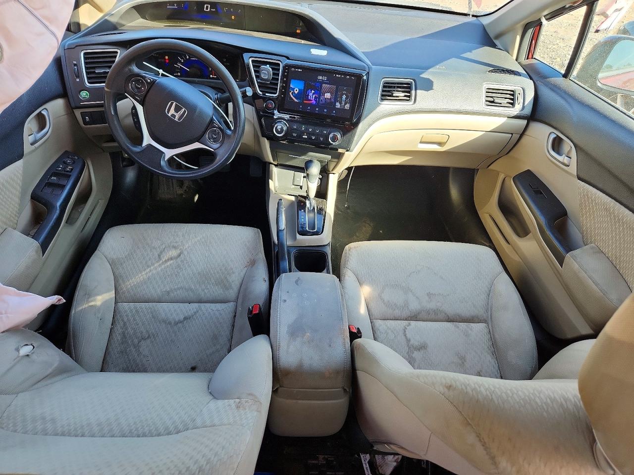 2014 Honda Civic Lx Red vin: 19XFB2F50EE033887