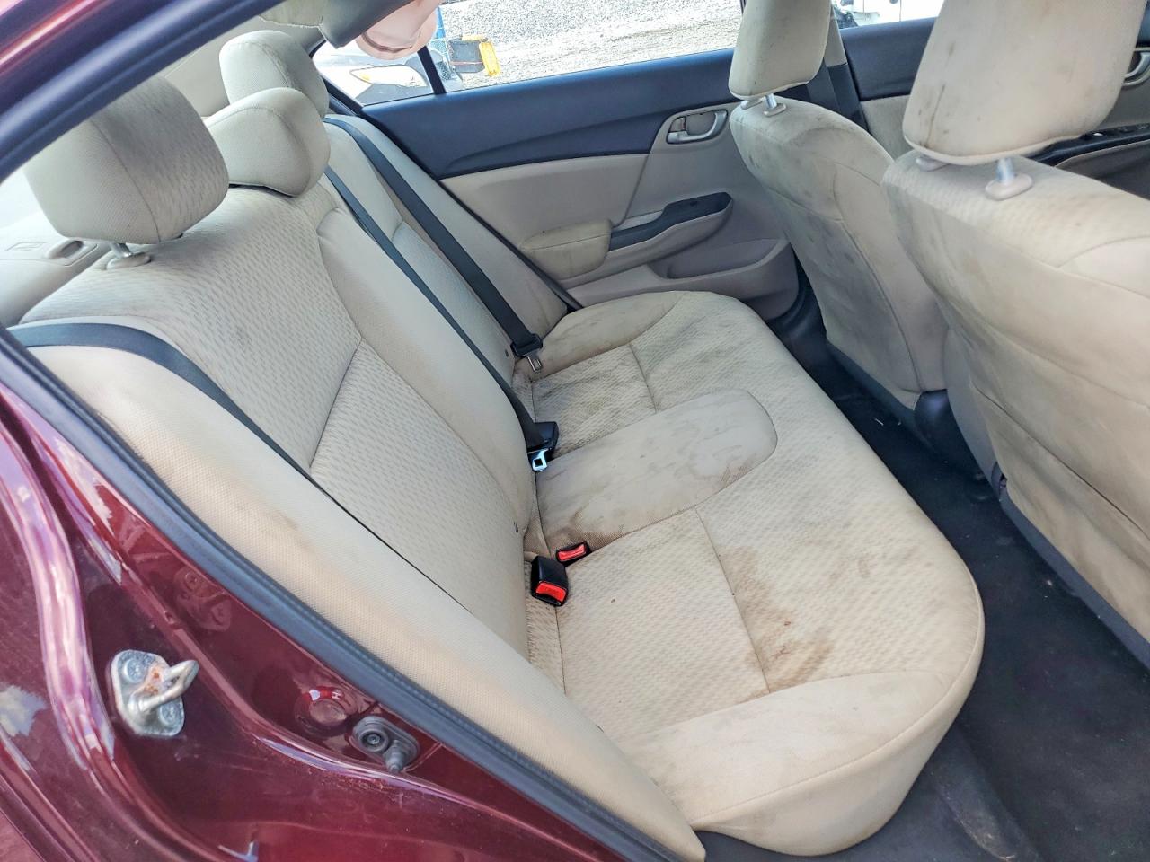 2014 Honda Civic Lx Maroon vin: 19XFB2F50EE039611