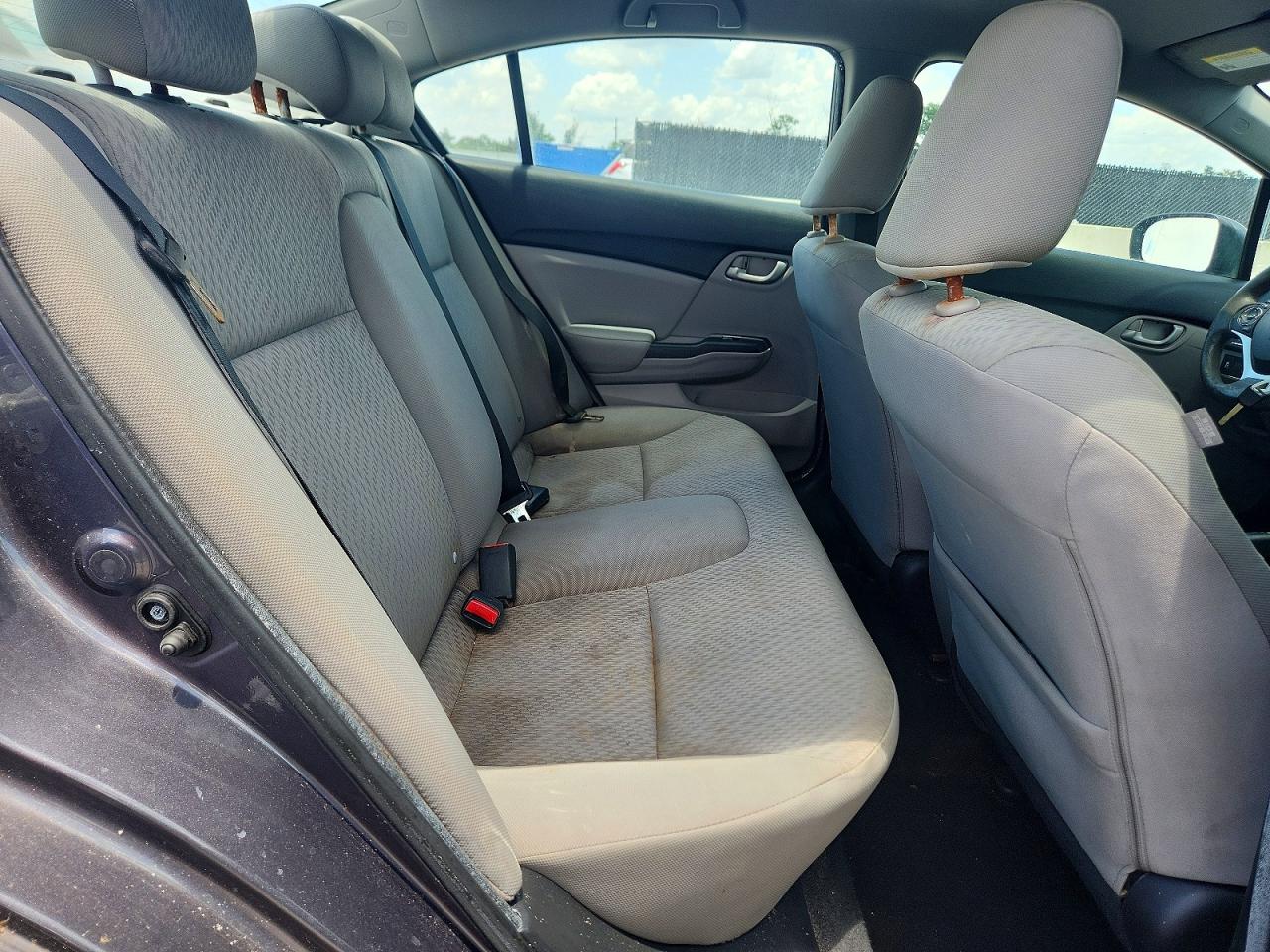 2014 Honda Civic Lx Gray vin: 19XFB2F50EE043898