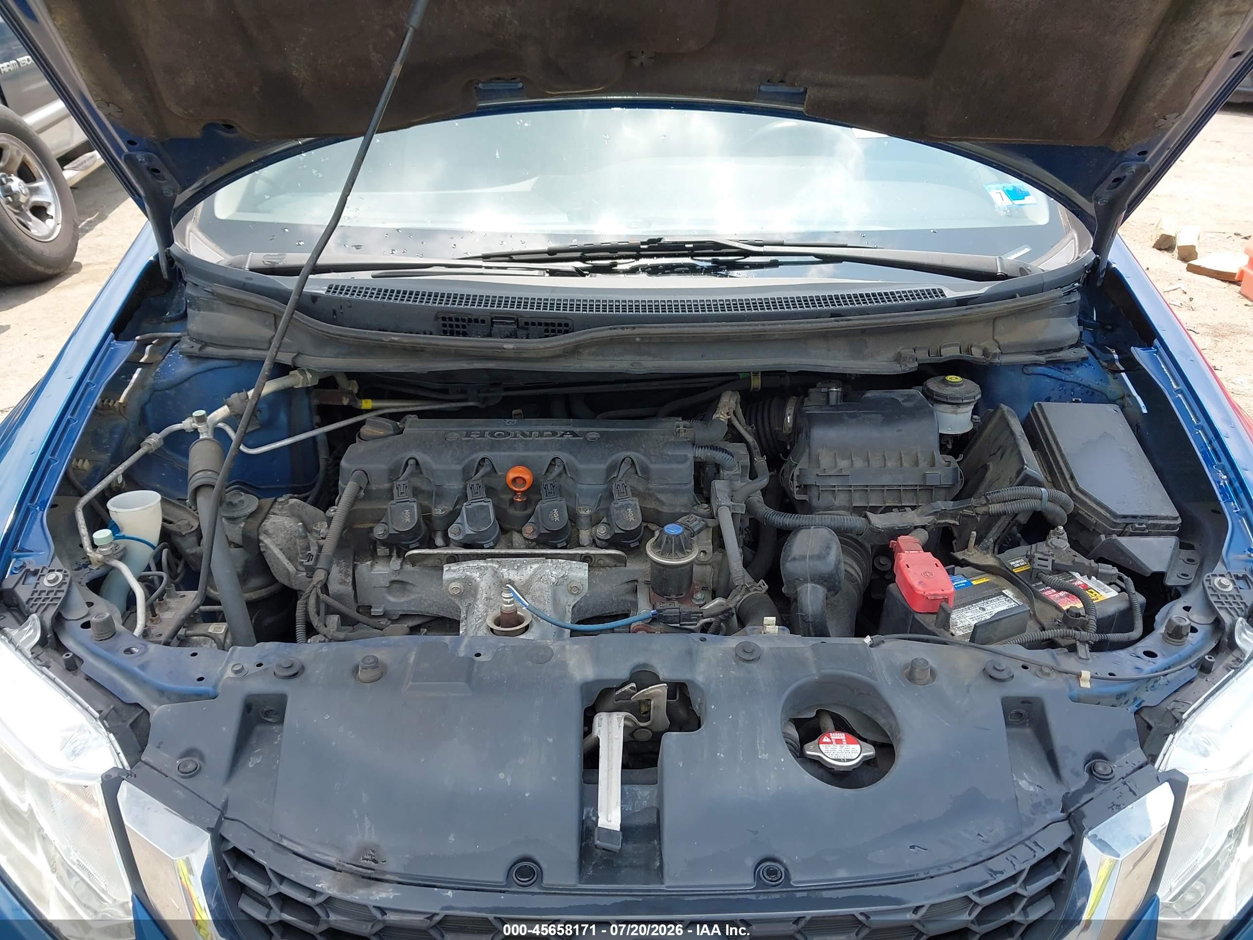 2014 Honda Civic Lx Blue vin: 19XFB2F50EE049572