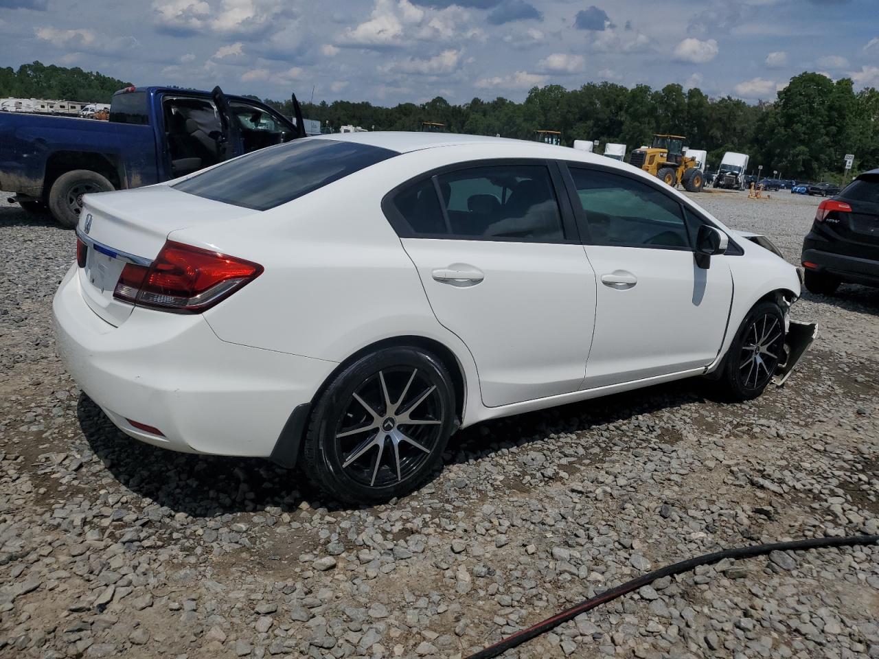2014 Honda Civic Lx White vin: 19XFB2F50EE066338