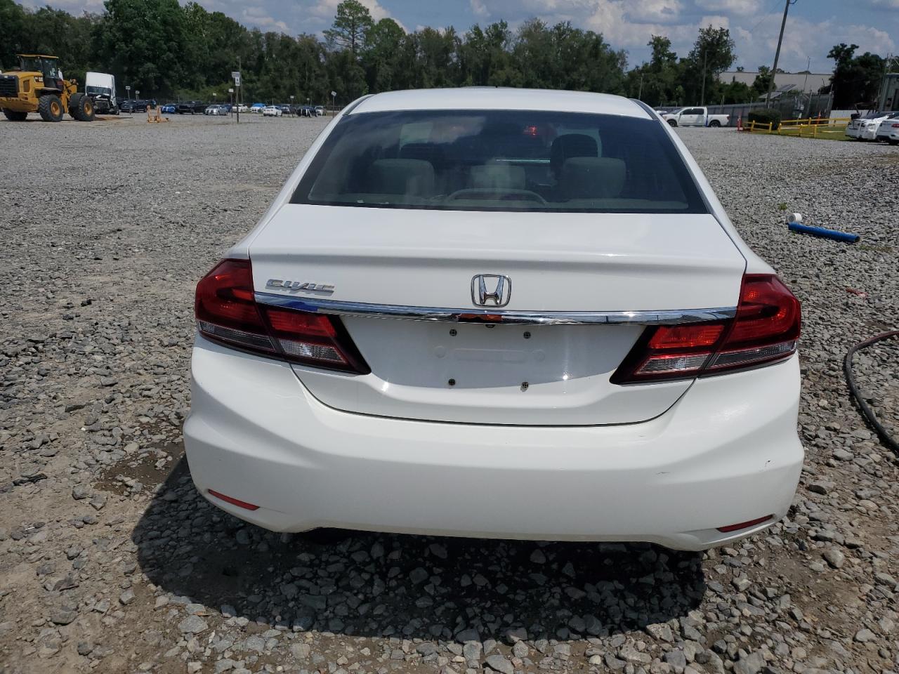 2014 Honda Civic Lx White vin: 19XFB2F50EE066338