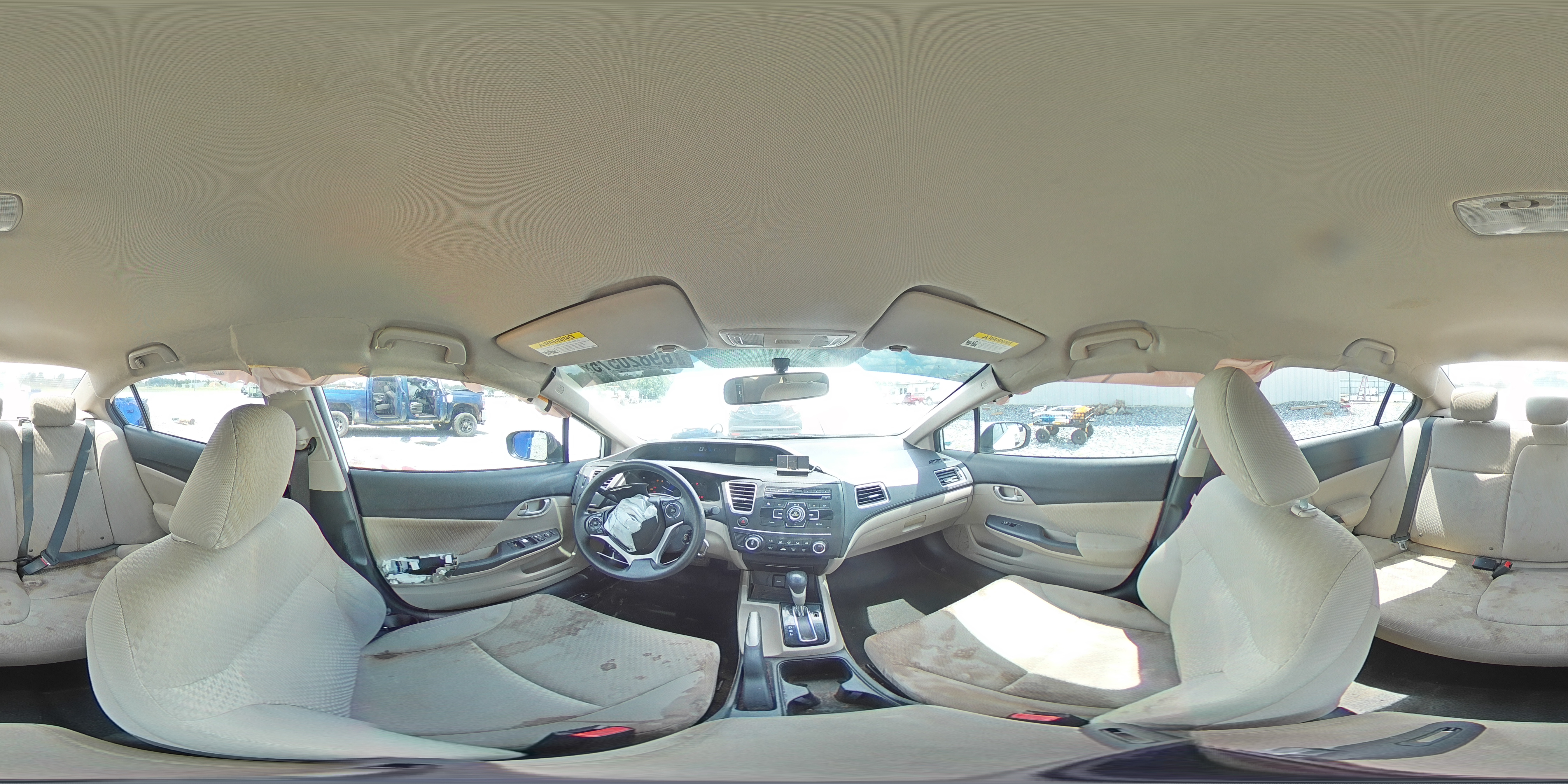2014 Honda Civic Lx White vin: 19XFB2F50EE066338