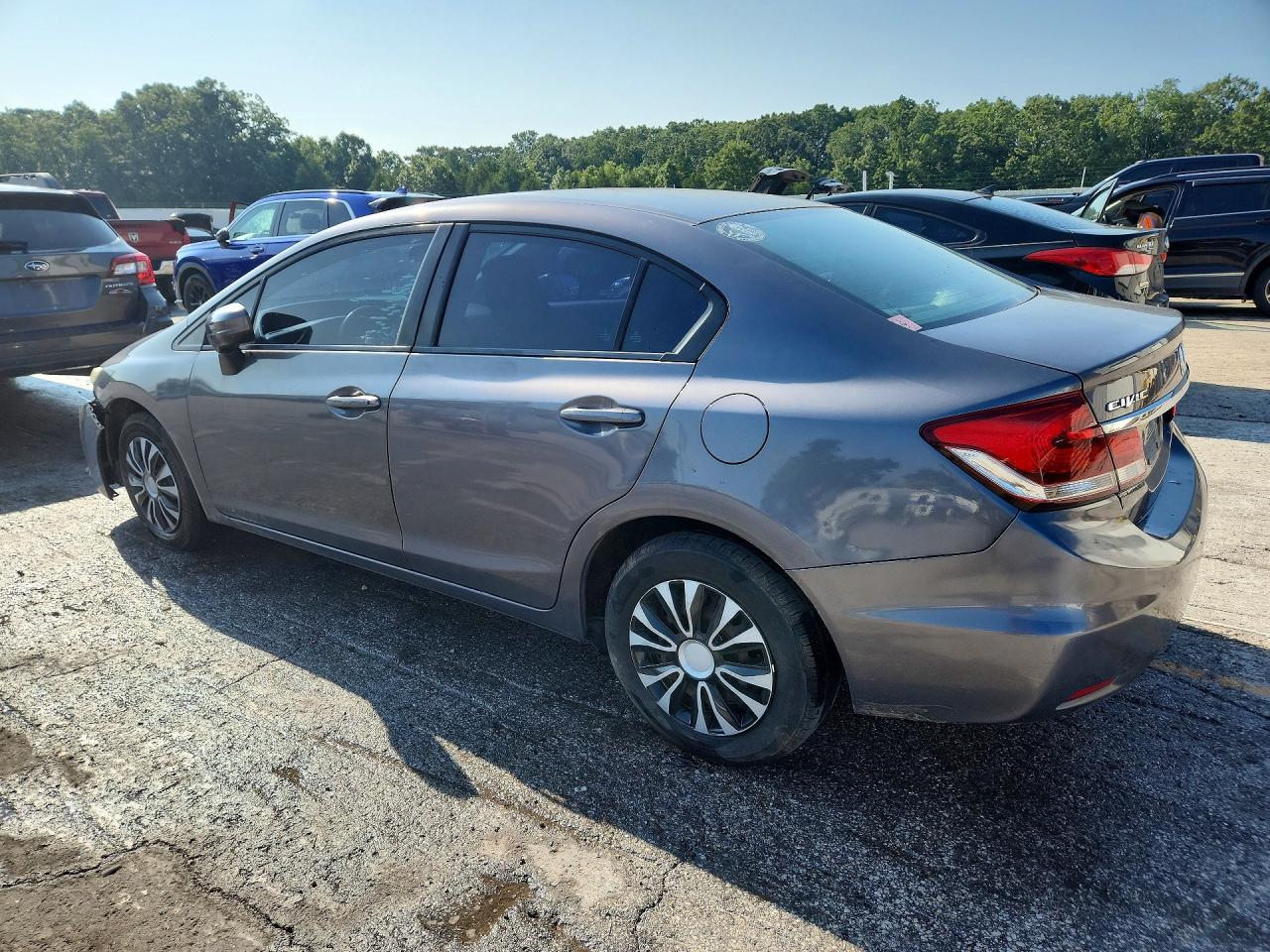 2014 Honda Civic Lx Black vin: 19XFB2F50EE069482