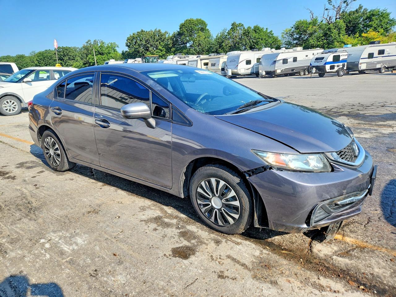 2014 Honda Civic Lx Black vin: 19XFB2F50EE069482