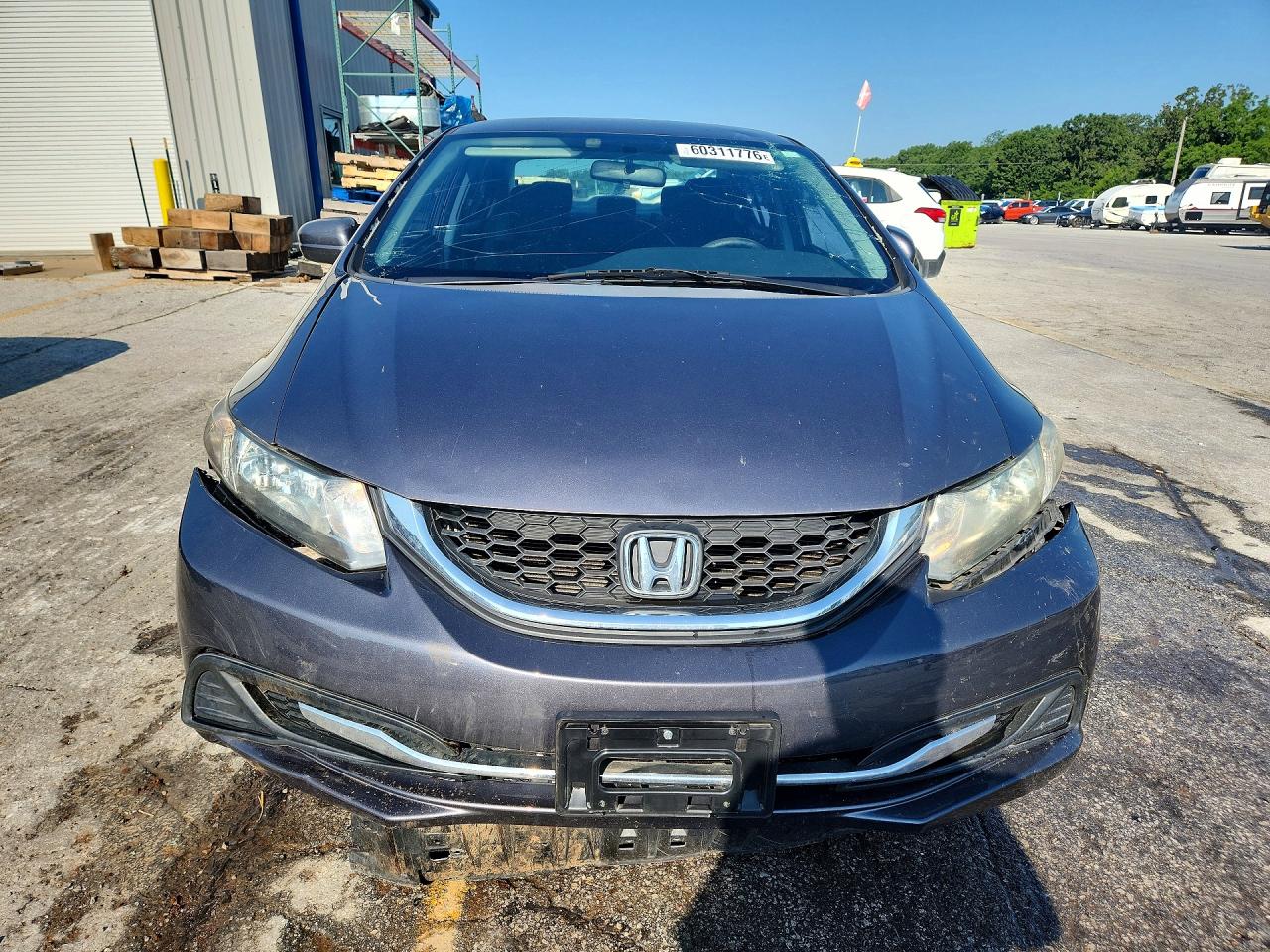 2014 Honda Civic Lx Black vin: 19XFB2F50EE069482