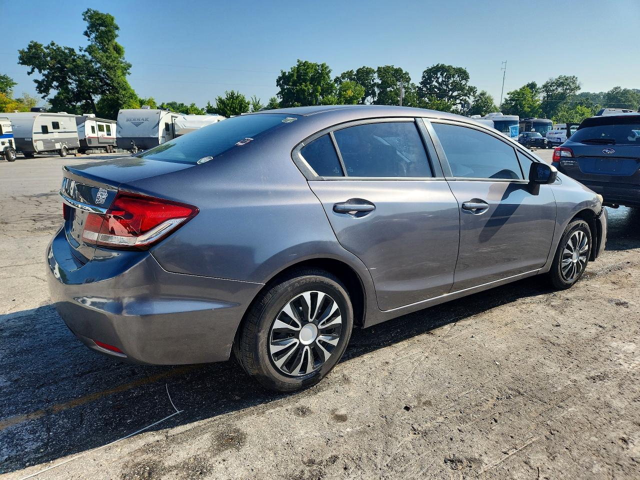 2014 Honda Civic Lx Black vin: 19XFB2F50EE069482