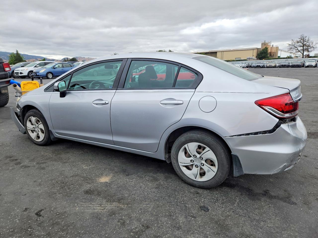 2014 Honda Civic Lx Silver vin: 19XFB2F50EE070857