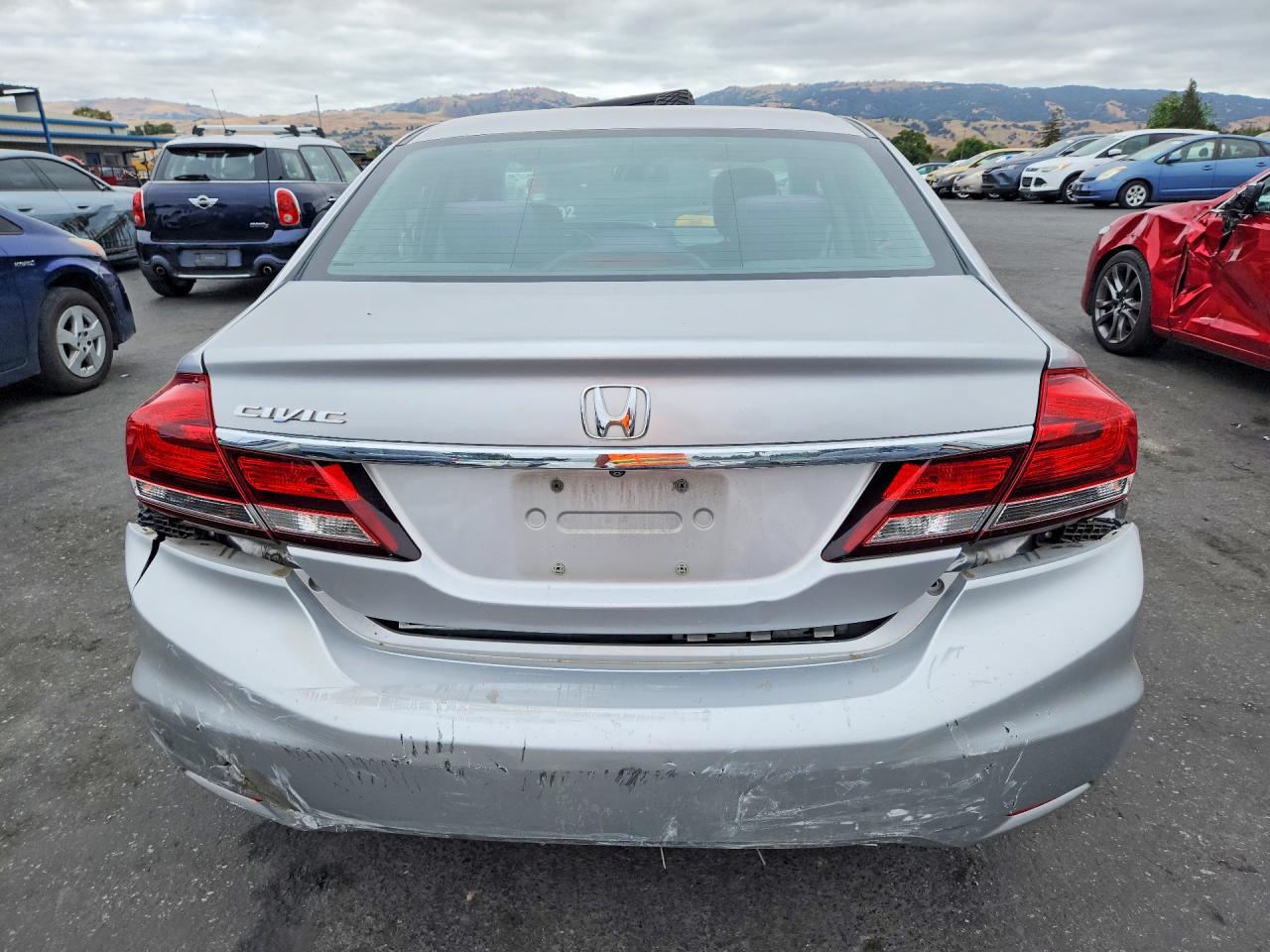 2014 Honda Civic Lx Silver vin: 19XFB2F50EE070857