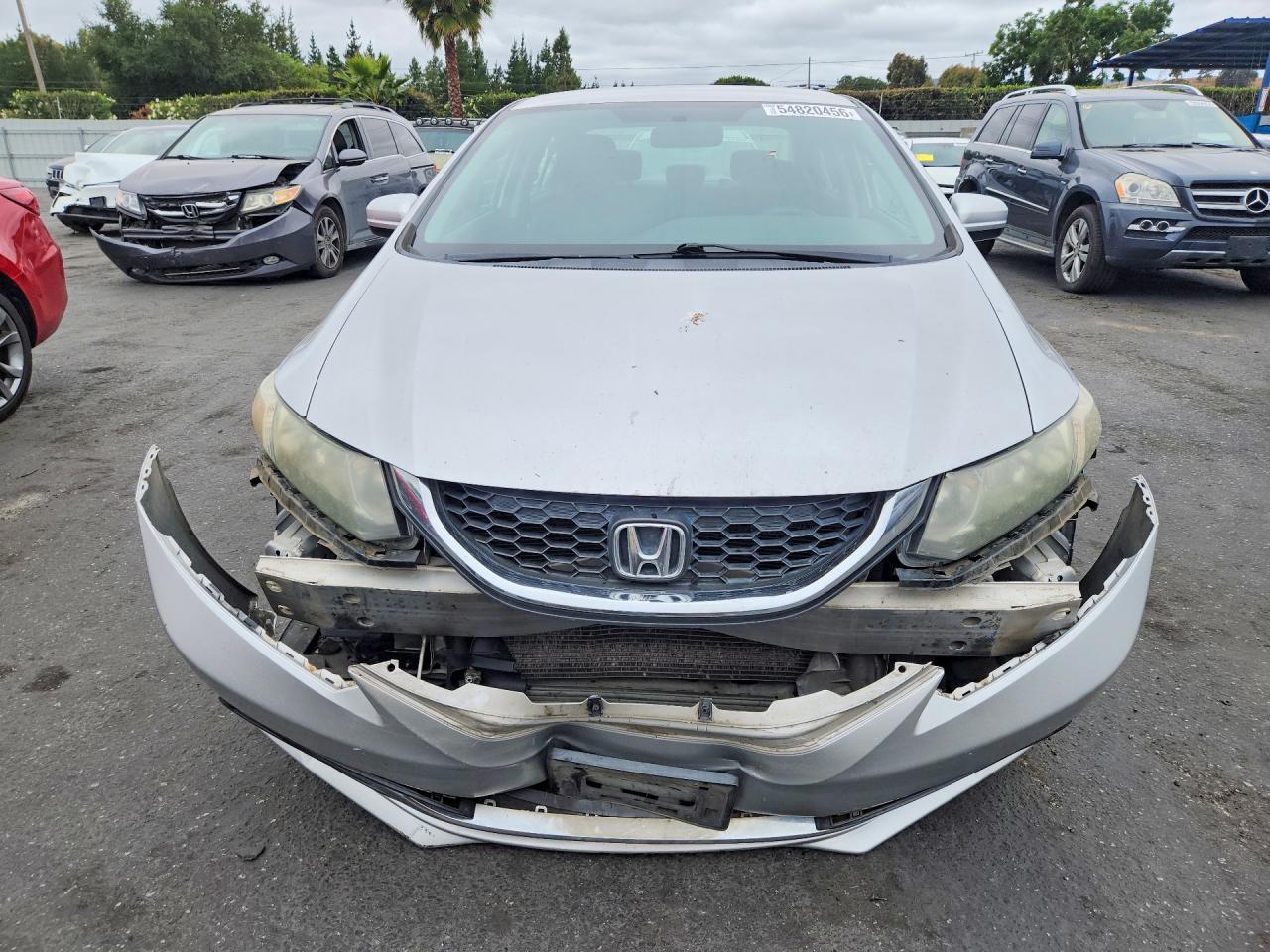 2014 Honda Civic Lx Silver vin: 19XFB2F50EE070857