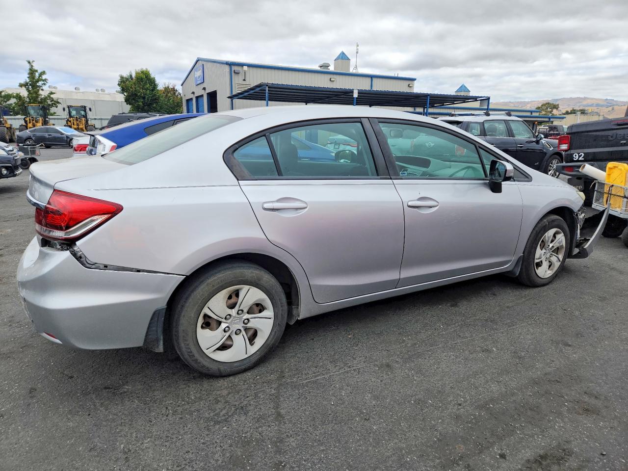 2014 Honda Civic Lx Silver vin: 19XFB2F50EE070857