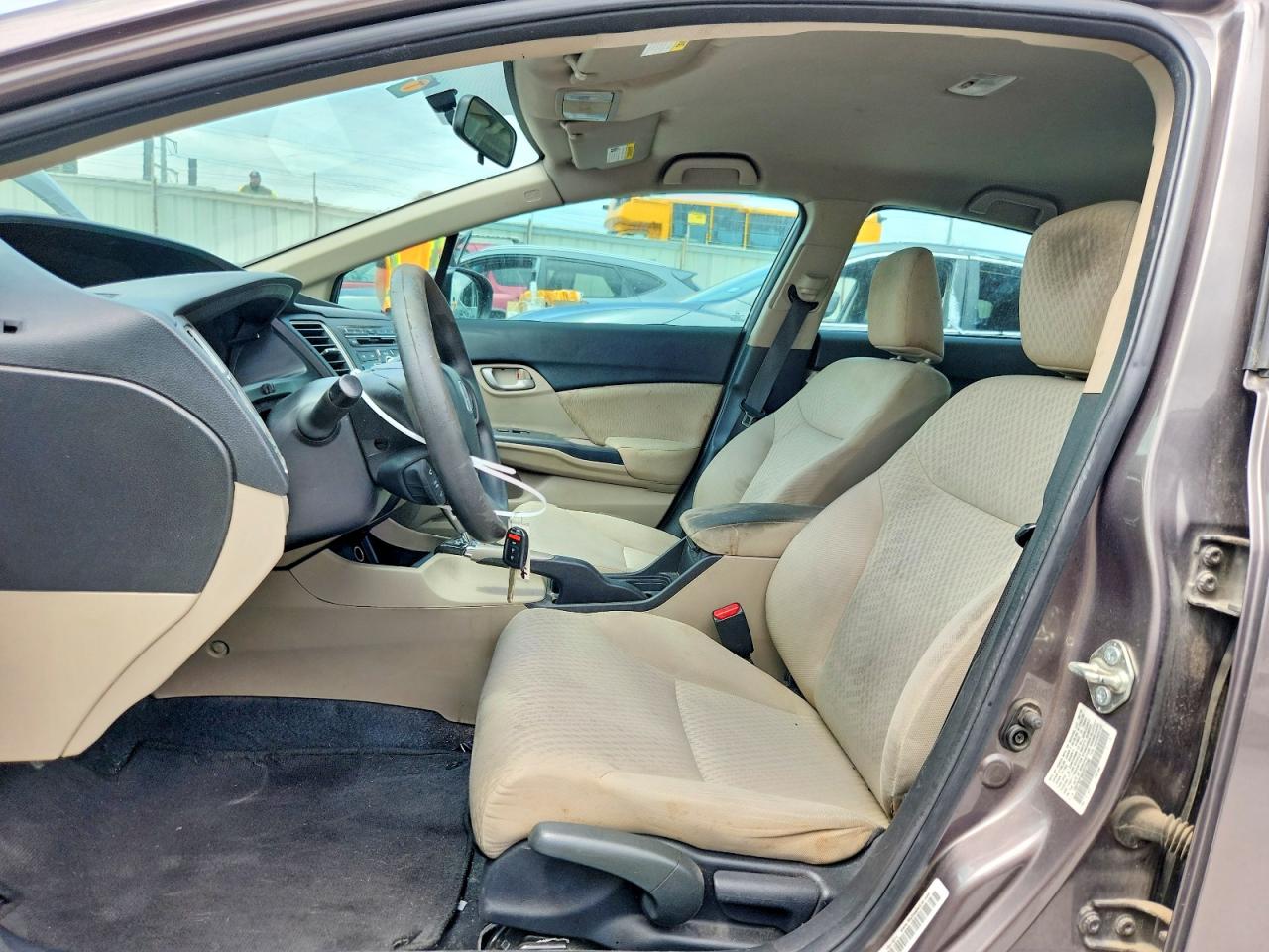 2014 Honda Civic Lx Gray vin: 19XFB2F50EE072558