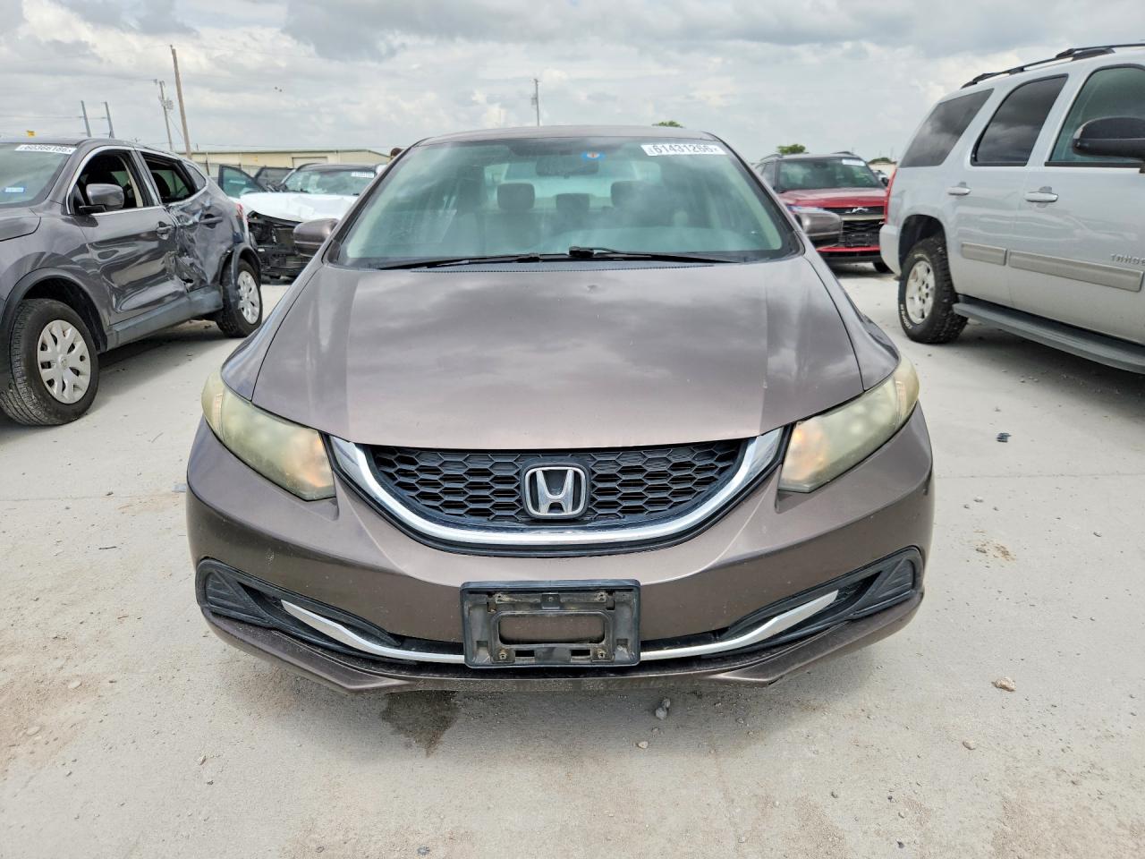 2014 Honda Civic Lx Gray vin: 19XFB2F50EE072558
