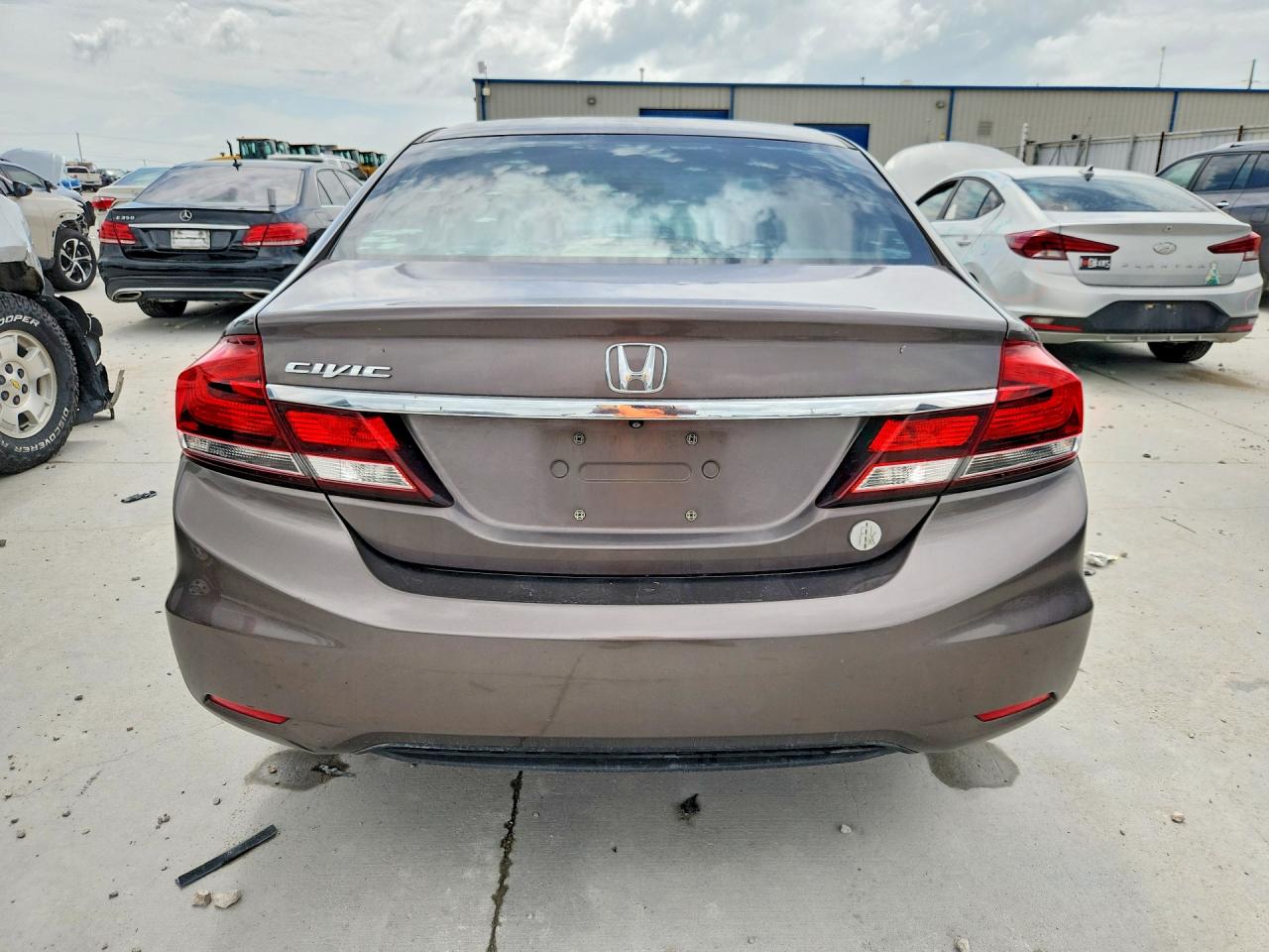 2014 Honda Civic Lx Gray vin: 19XFB2F50EE072558