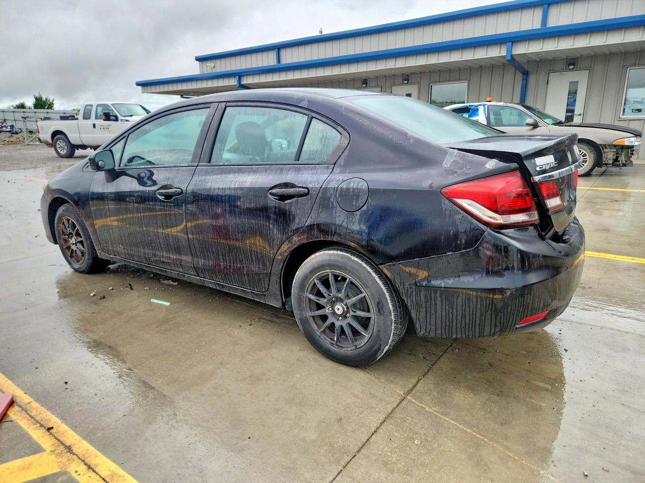 2014 Honda Civic Lx Black vin: 19XFB2F50EE085472
