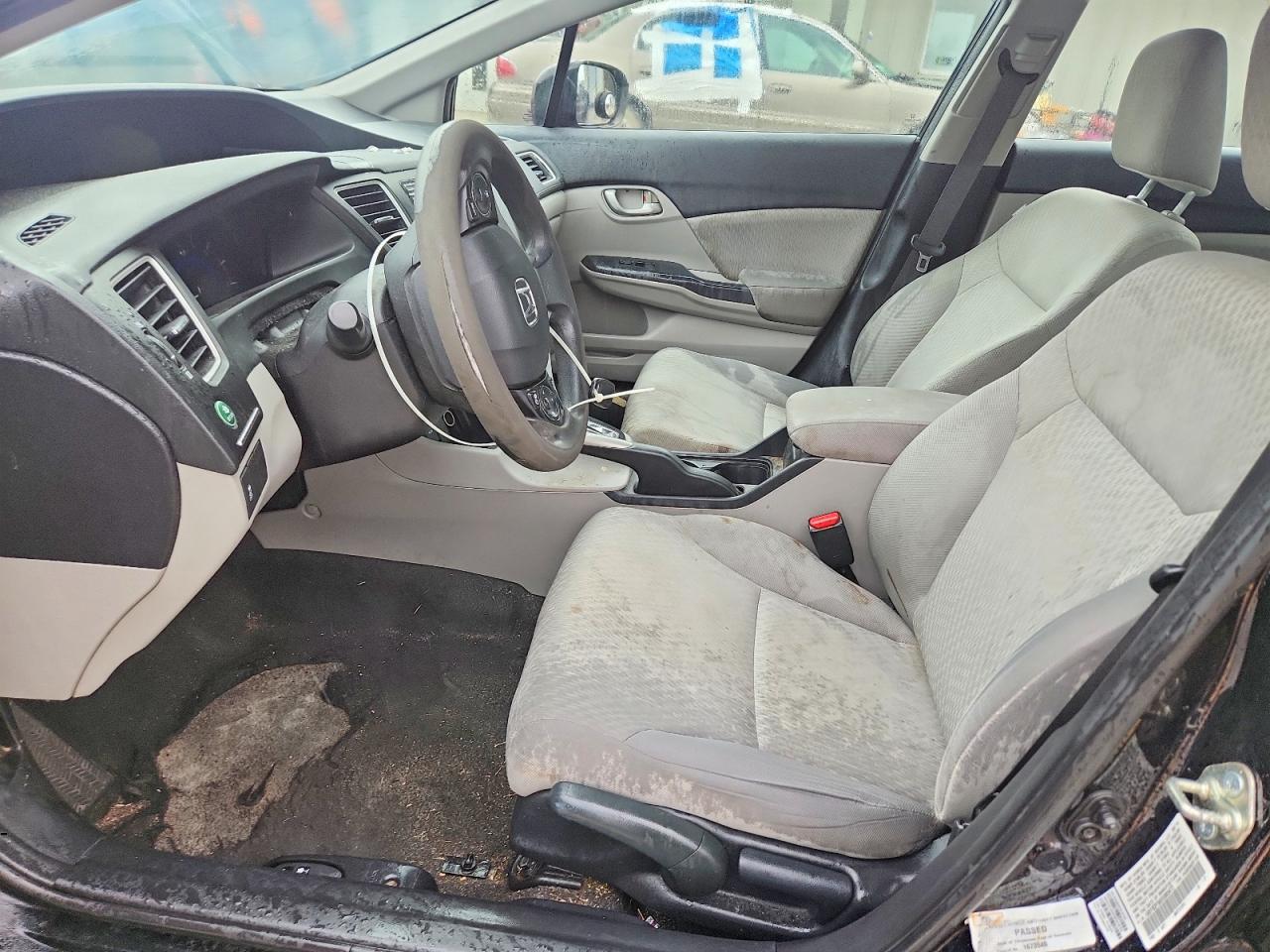 2014 Honda Civic Lx Black vin: 19XFB2F50EE085472