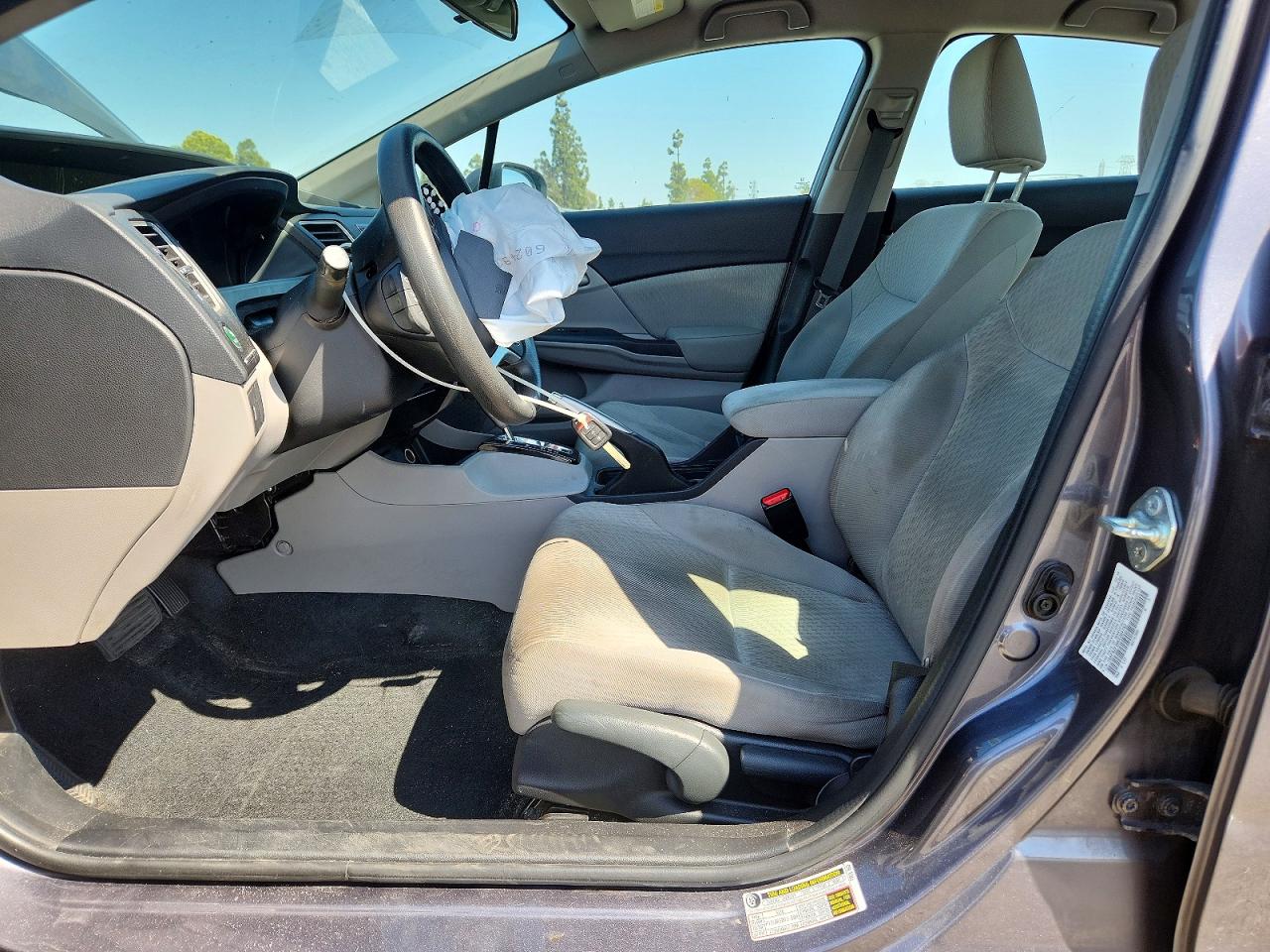 2014 Honda Civic Lx Gray vin: 19XFB2F50EE204752