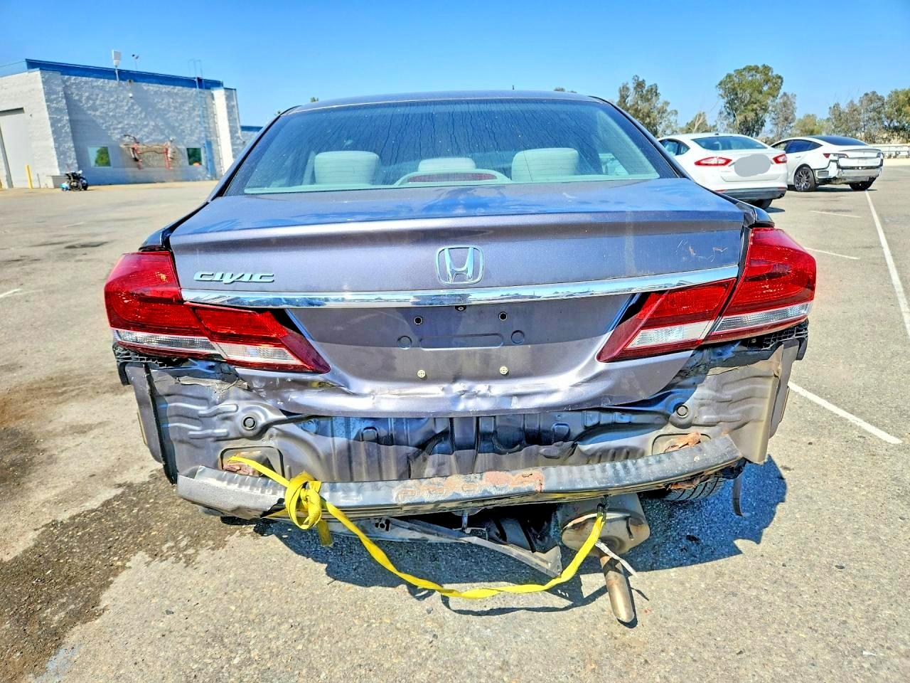2014 Honda Civic Lx Gray vin: 19XFB2F50EE204752