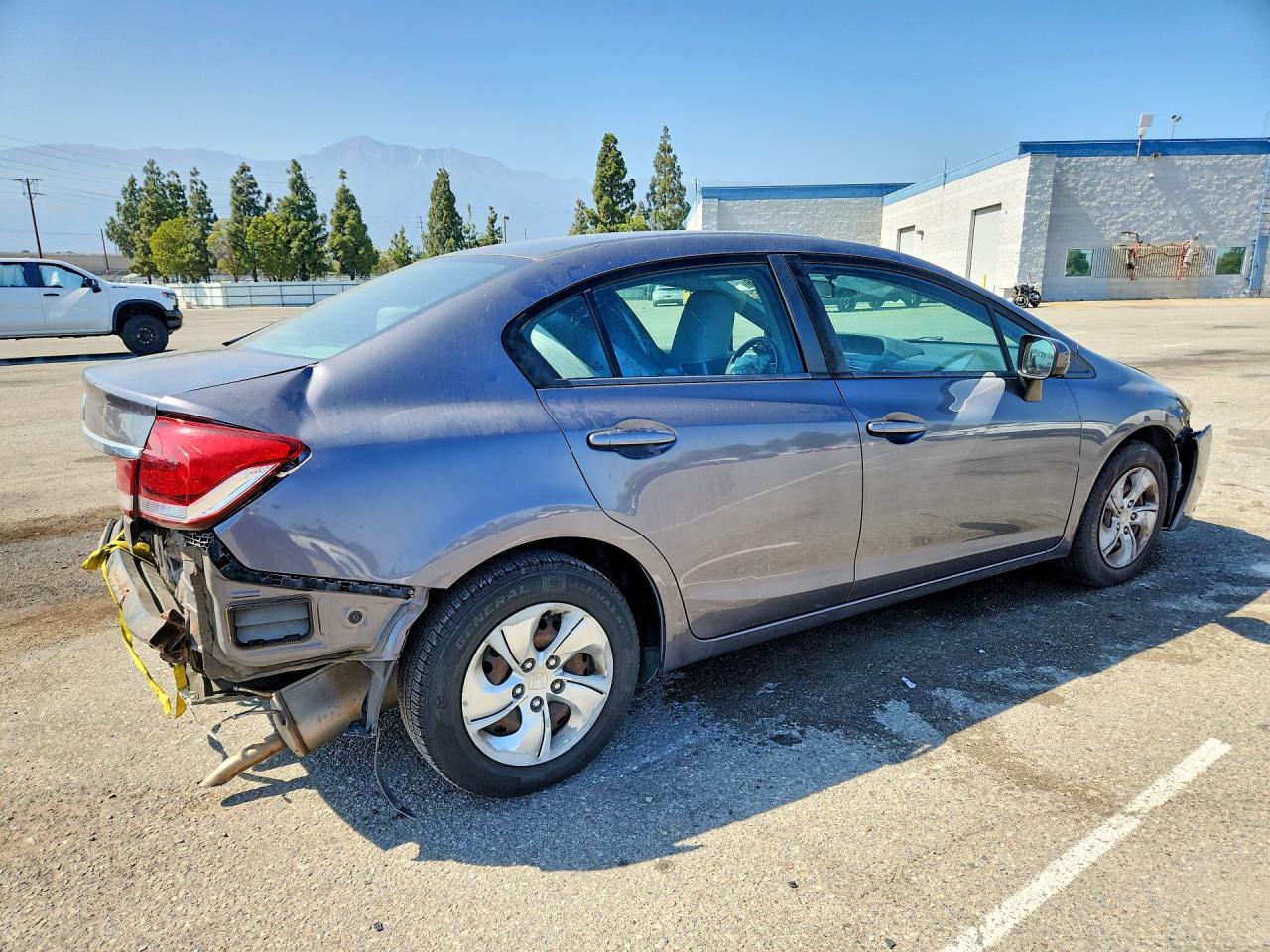 2014 Honda Civic Lx Gray vin: 19XFB2F50EE204752