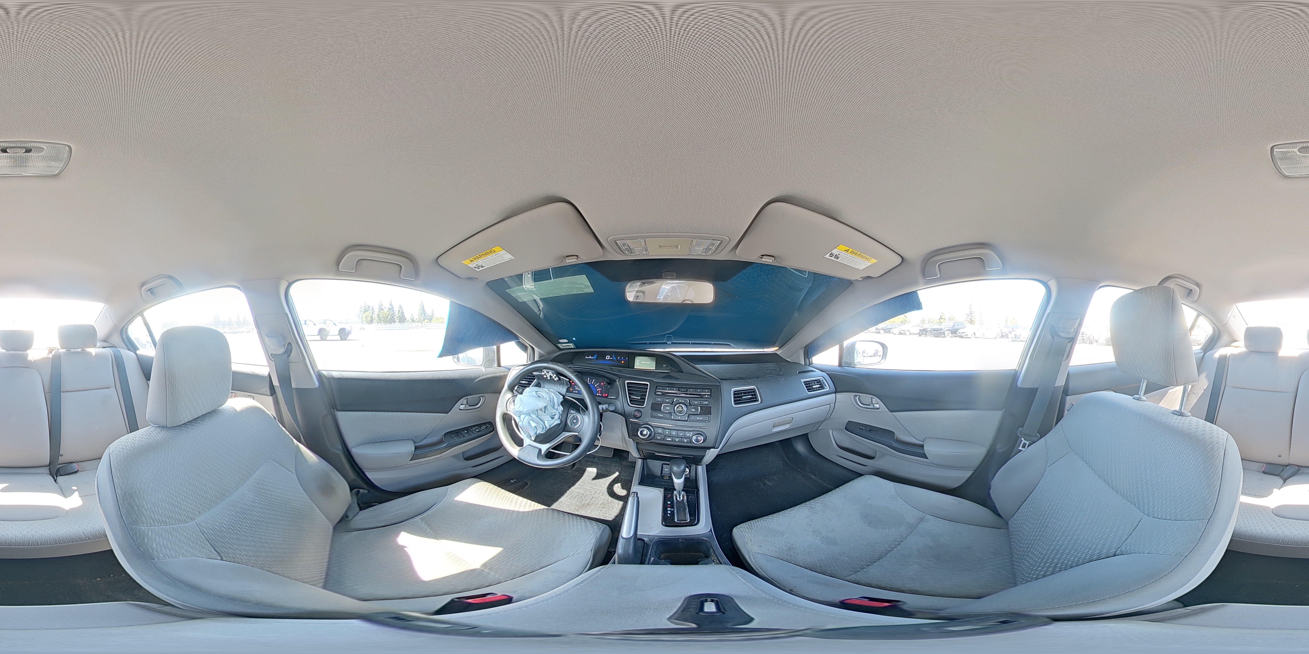 2014 Honda Civic Lx Gray vin: 19XFB2F50EE204752