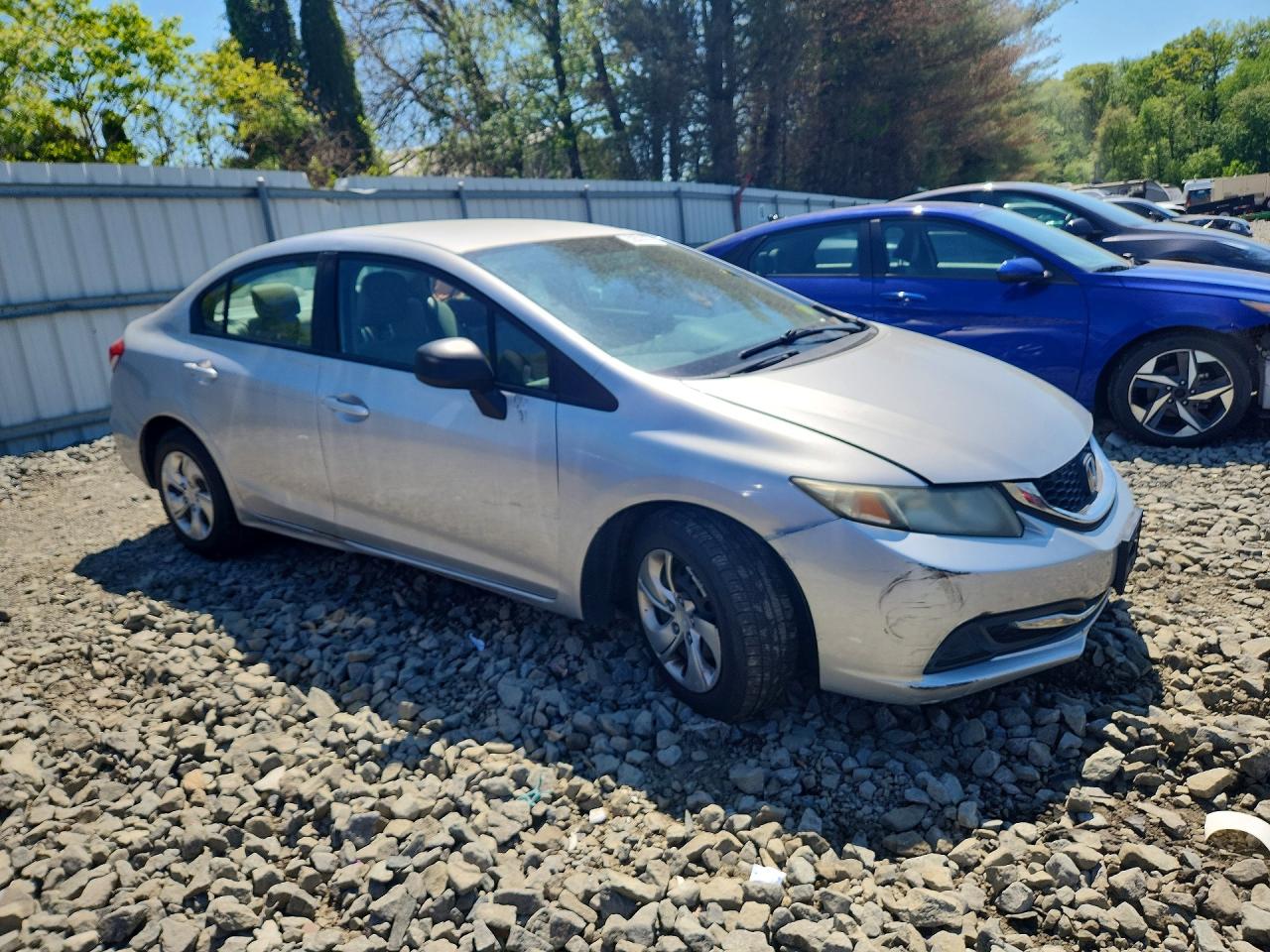 2014 Honda Civic Lx Silver vin: 19XFB2F50EE210423