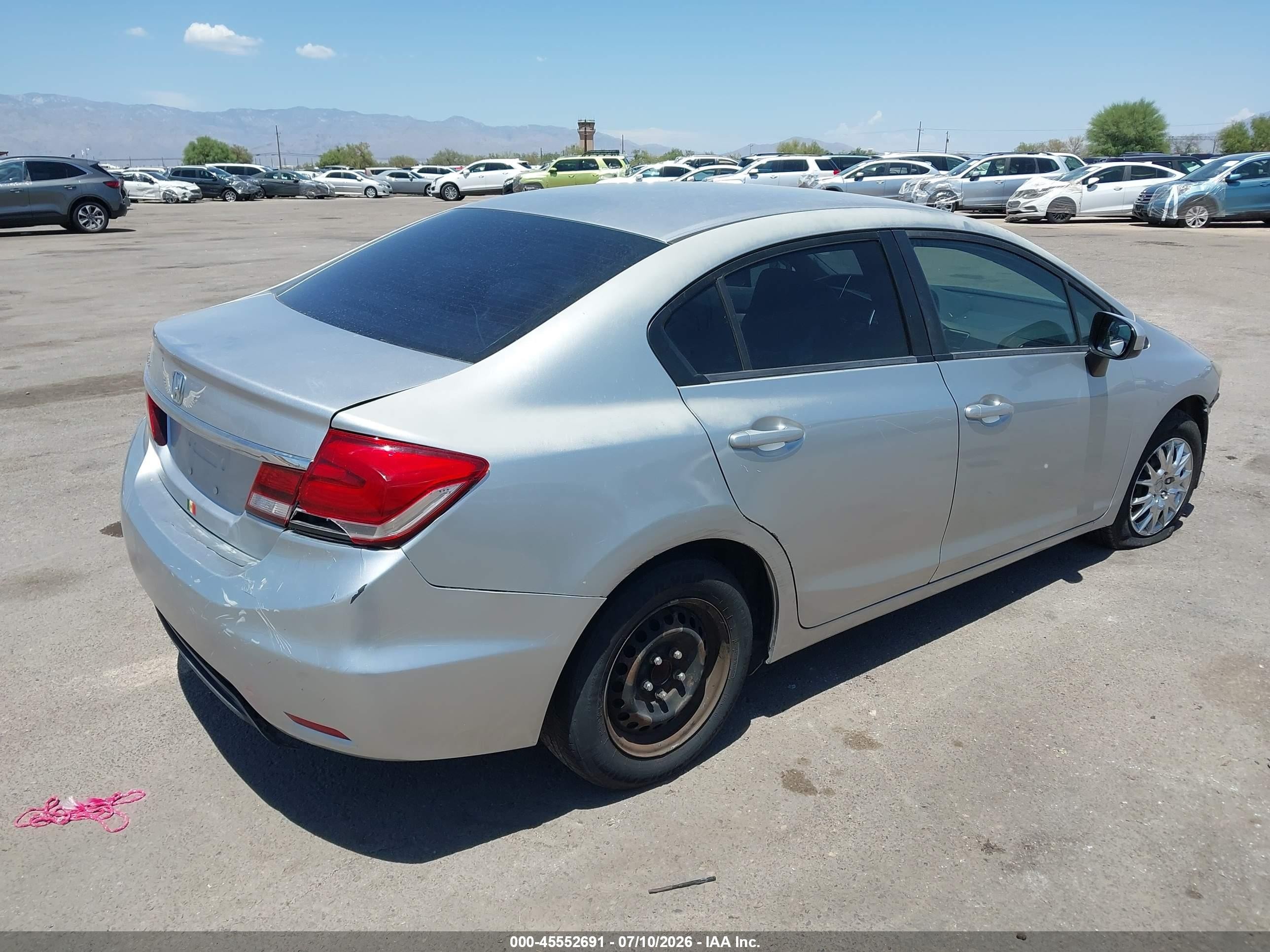 2014 Honda Civic Lx Silver vin: 19XFB2F50EE213323