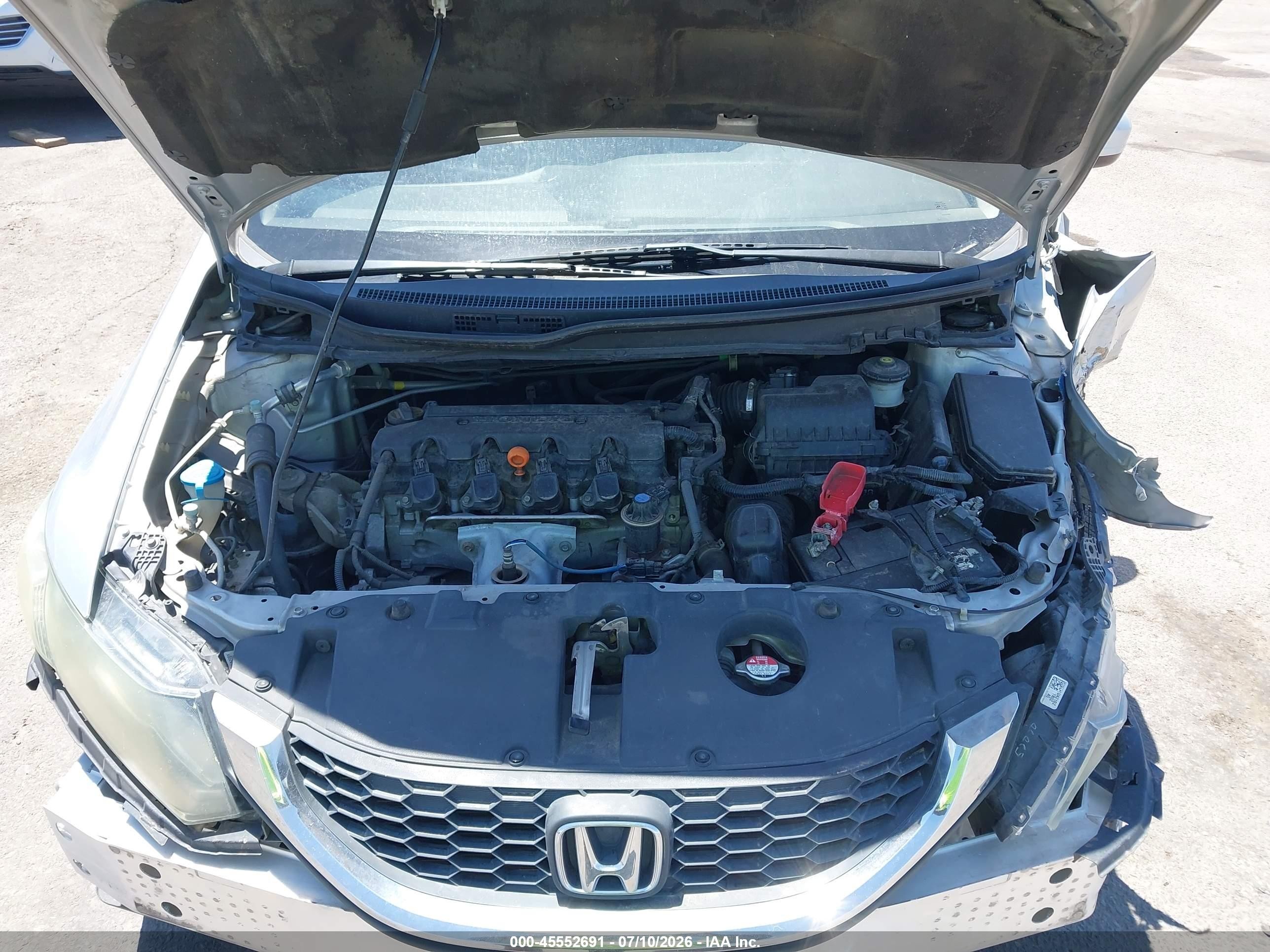 2014 Honda Civic Lx Silver vin: 19XFB2F50EE213323