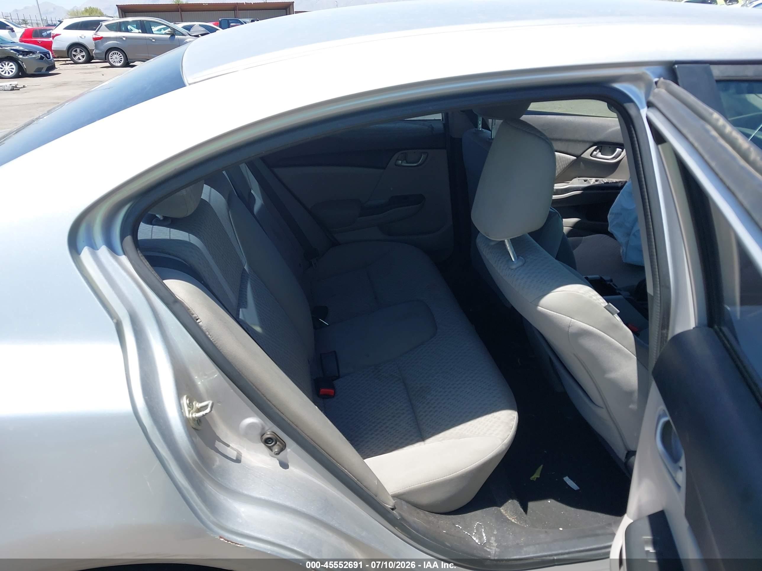 2014 Honda Civic Lx Silver vin: 19XFB2F50EE213323
