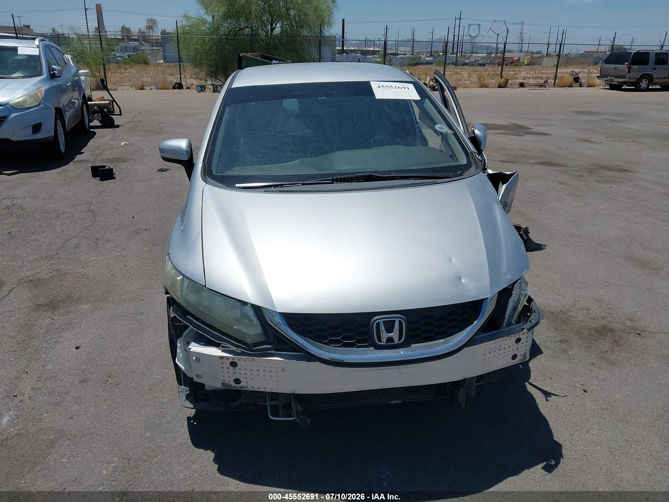 2014 Honda Civic Lx Silver vin: 19XFB2F50EE213323