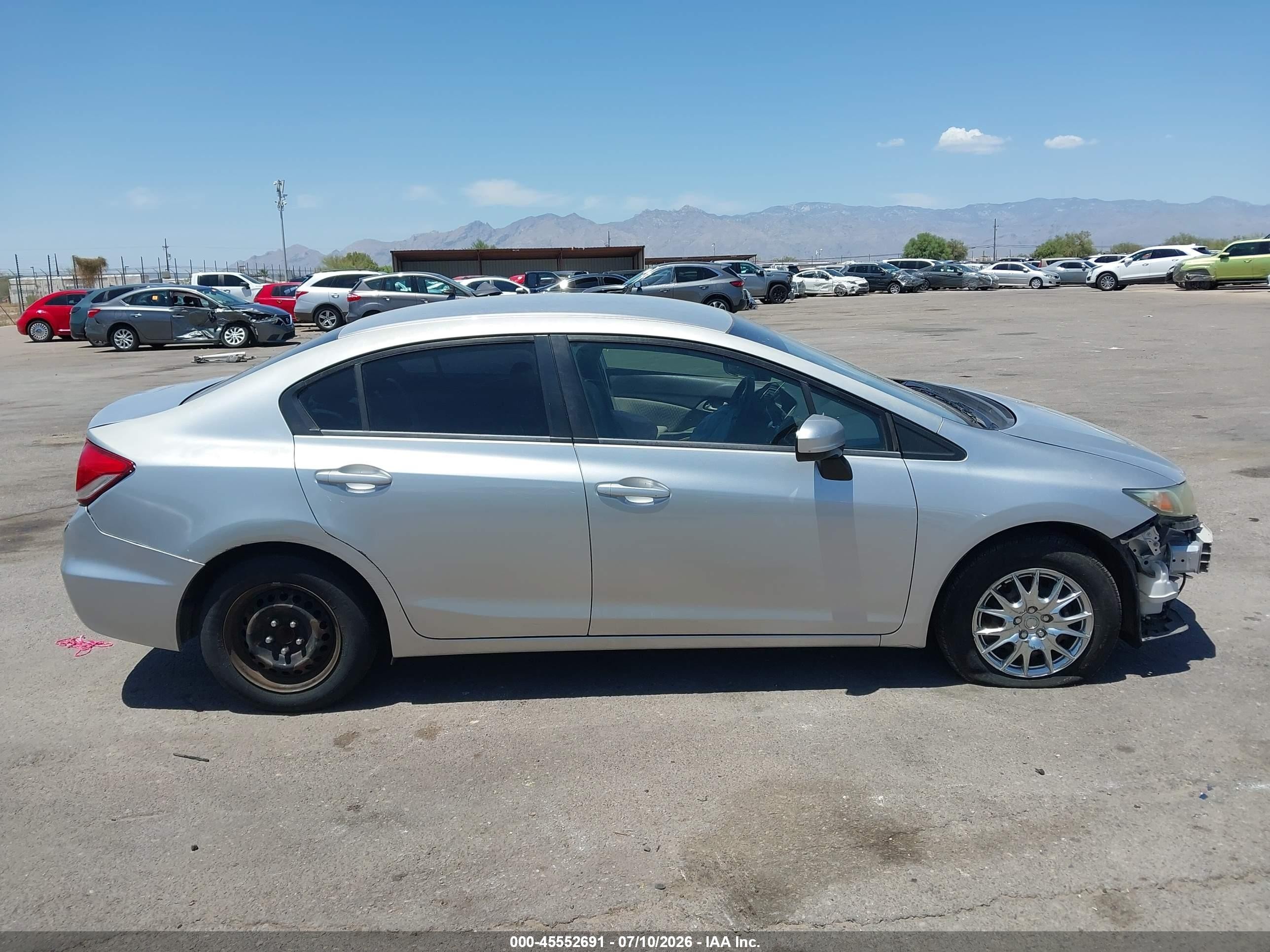 2014 Honda Civic Lx Silver vin: 19XFB2F50EE213323