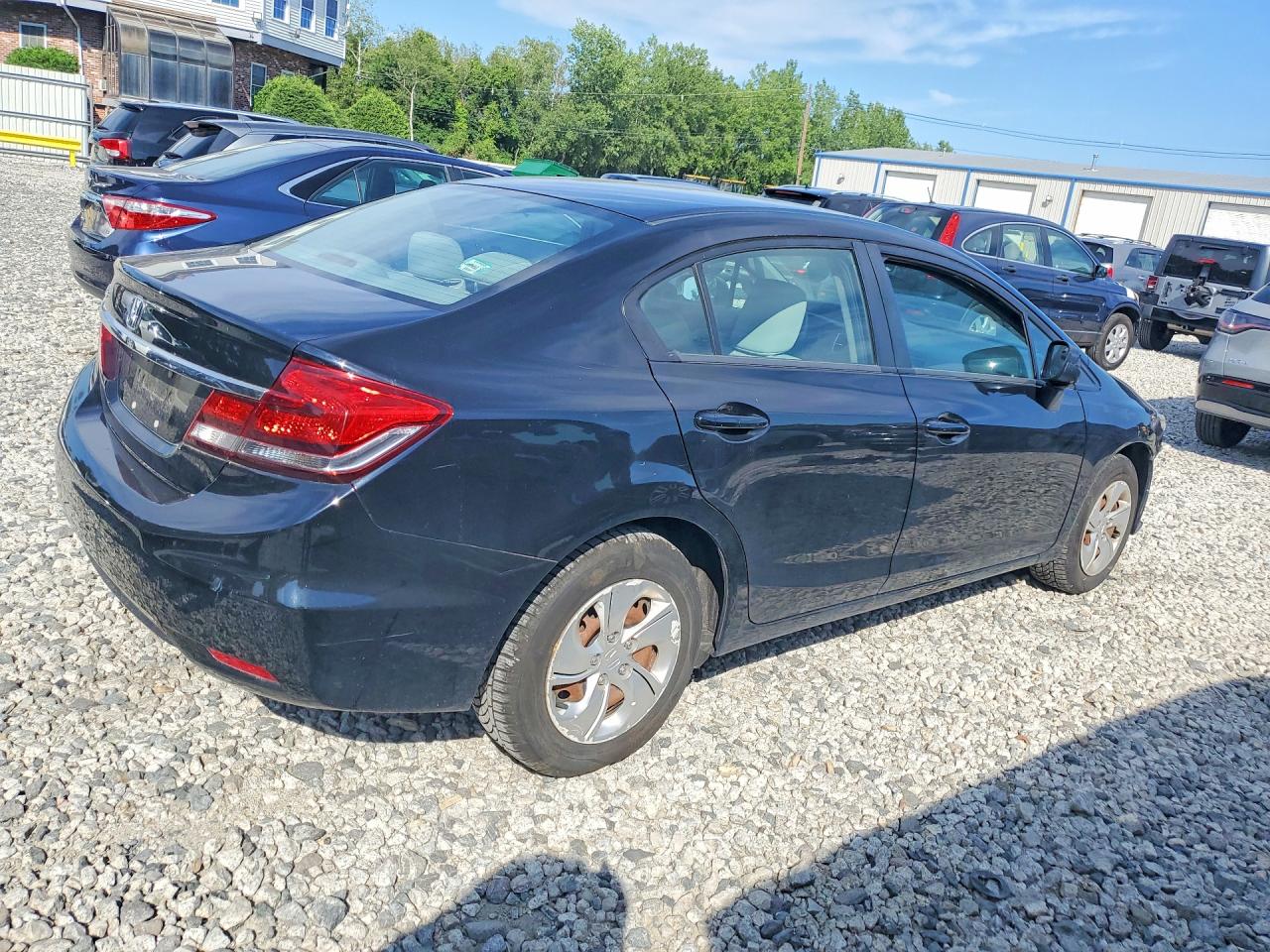 2014 Honda Civic Lx Black vin: 19XFB2F50EE217694