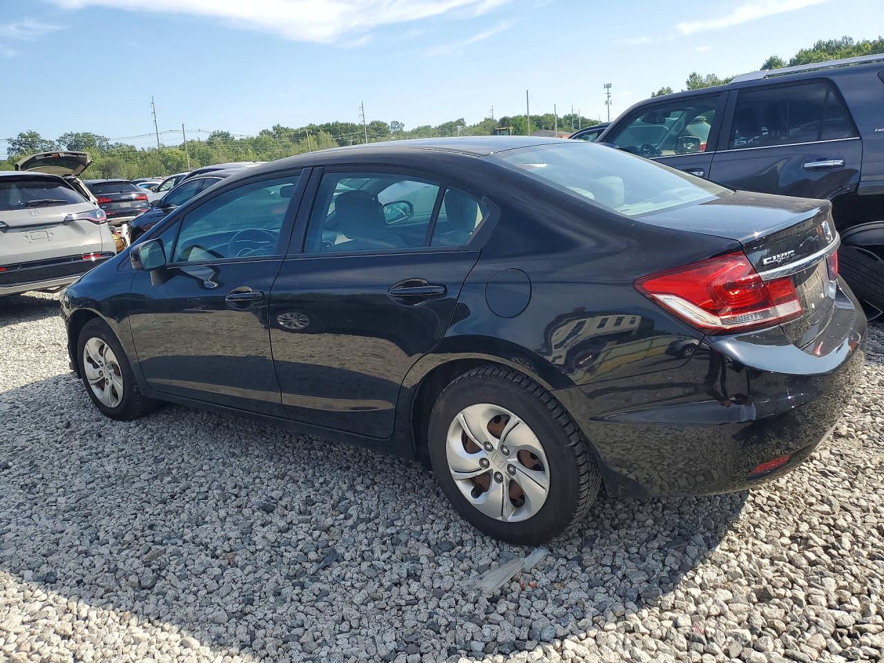 2014 Honda Civic Lx Black vin: 19XFB2F50EE217694