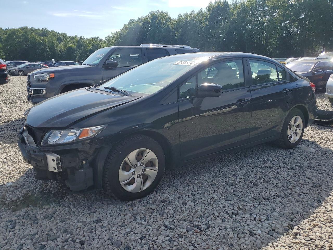 2014 Honda Civic Lx Черный vin: 19XFB2F50EE217694