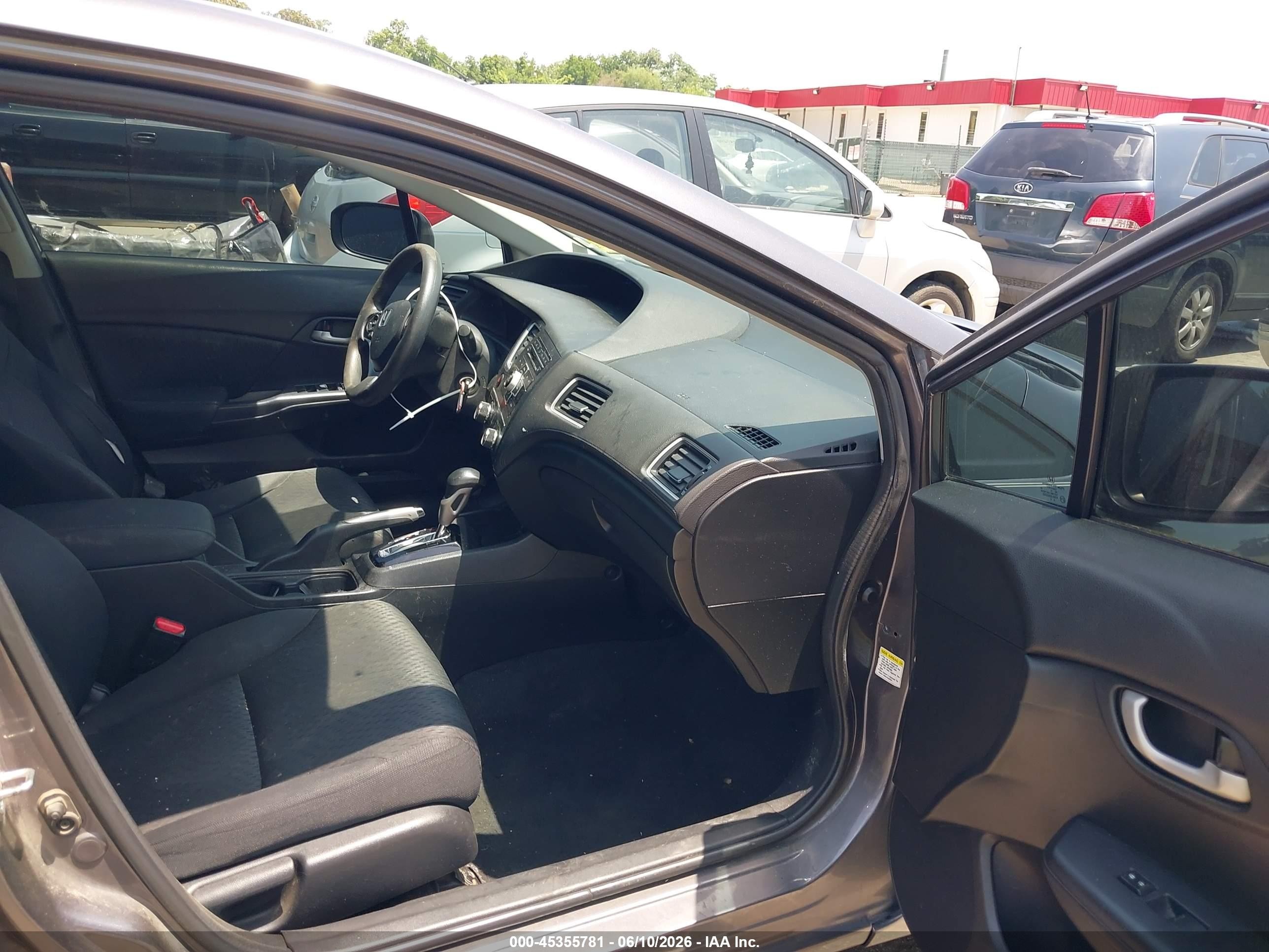 2014 Honda Civic Lx Серый vin: 19XFB2F50EE220191