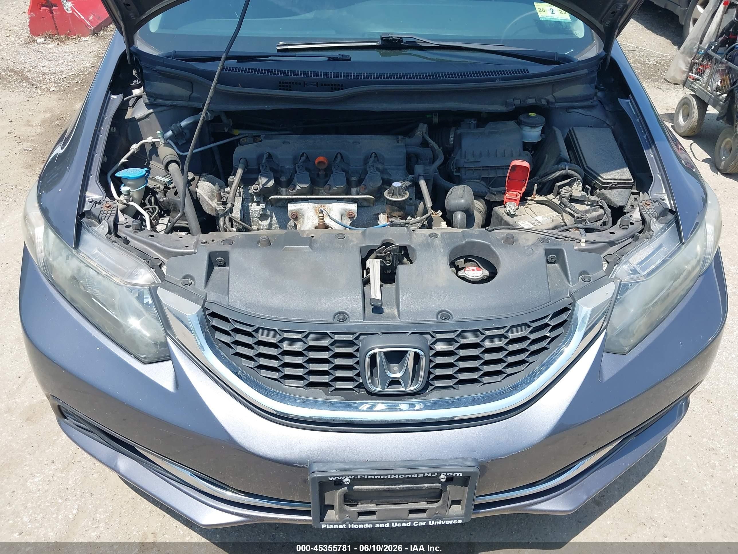 2014 Honda Civic Lx Серый vin: 19XFB2F50EE220191